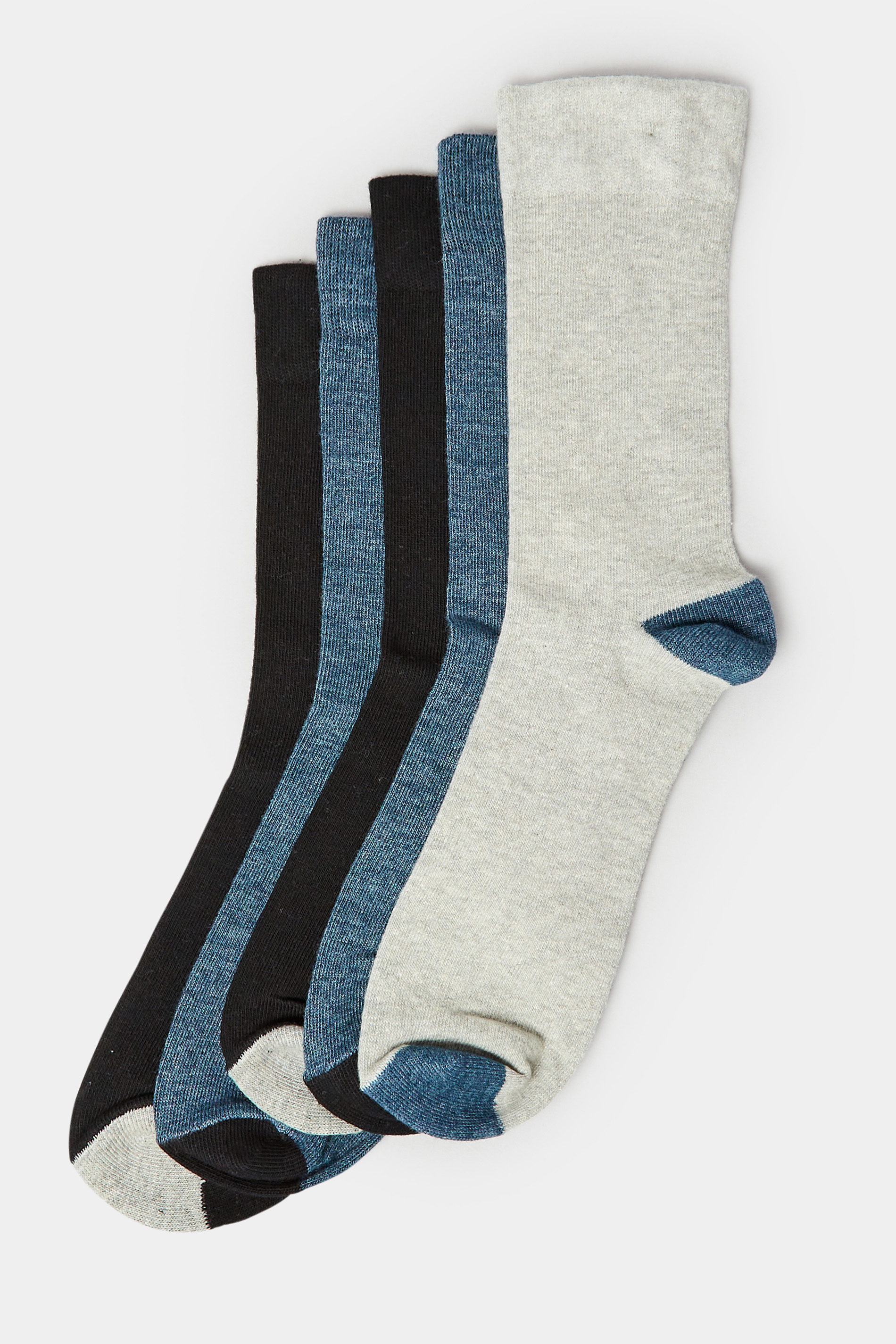 BadRhino Blue 5 Pack Heel & Toe Socks | BadRhino 2