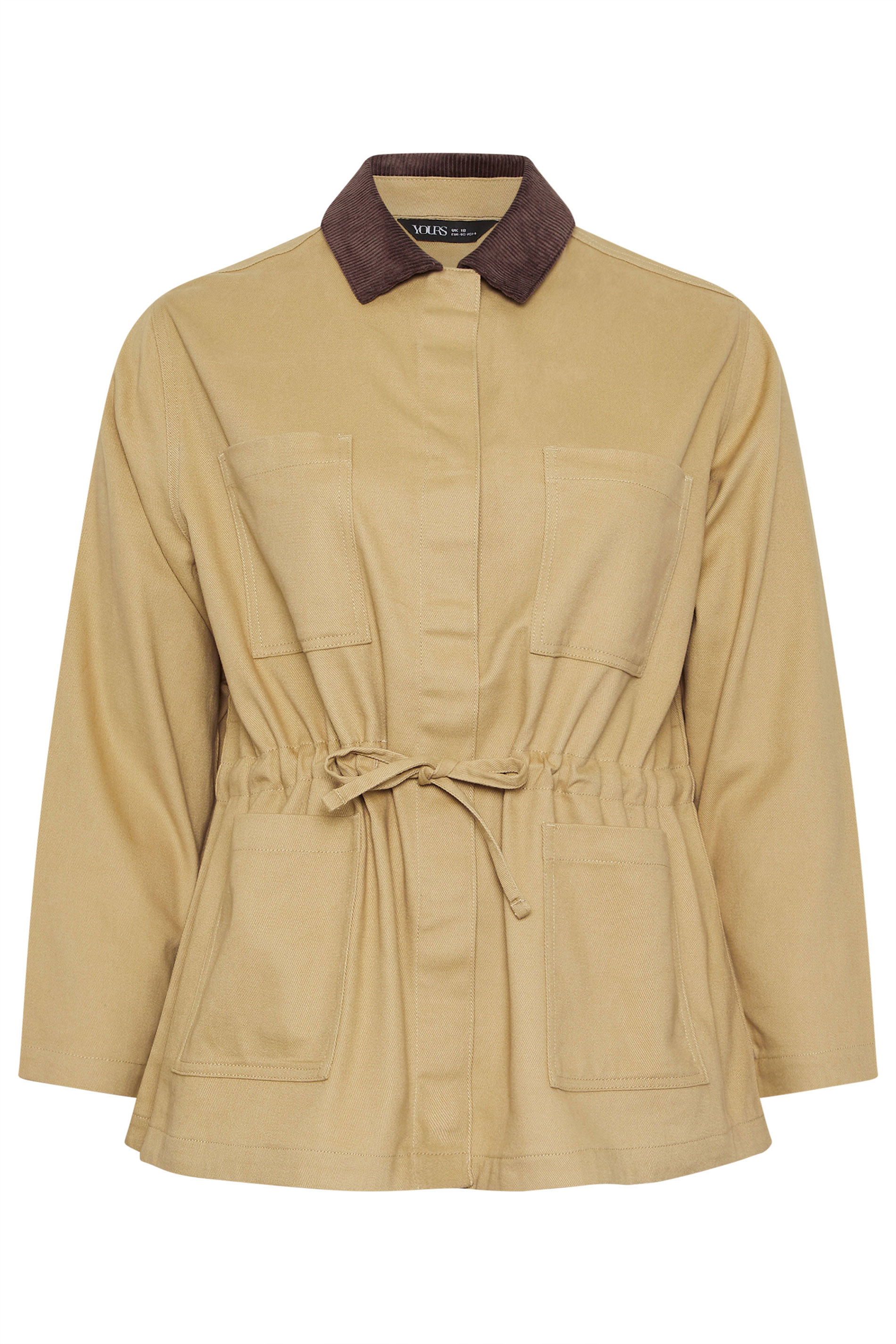YOURS Plus Size Stone Brown Carpenter Jacket | Yours Clothing 6