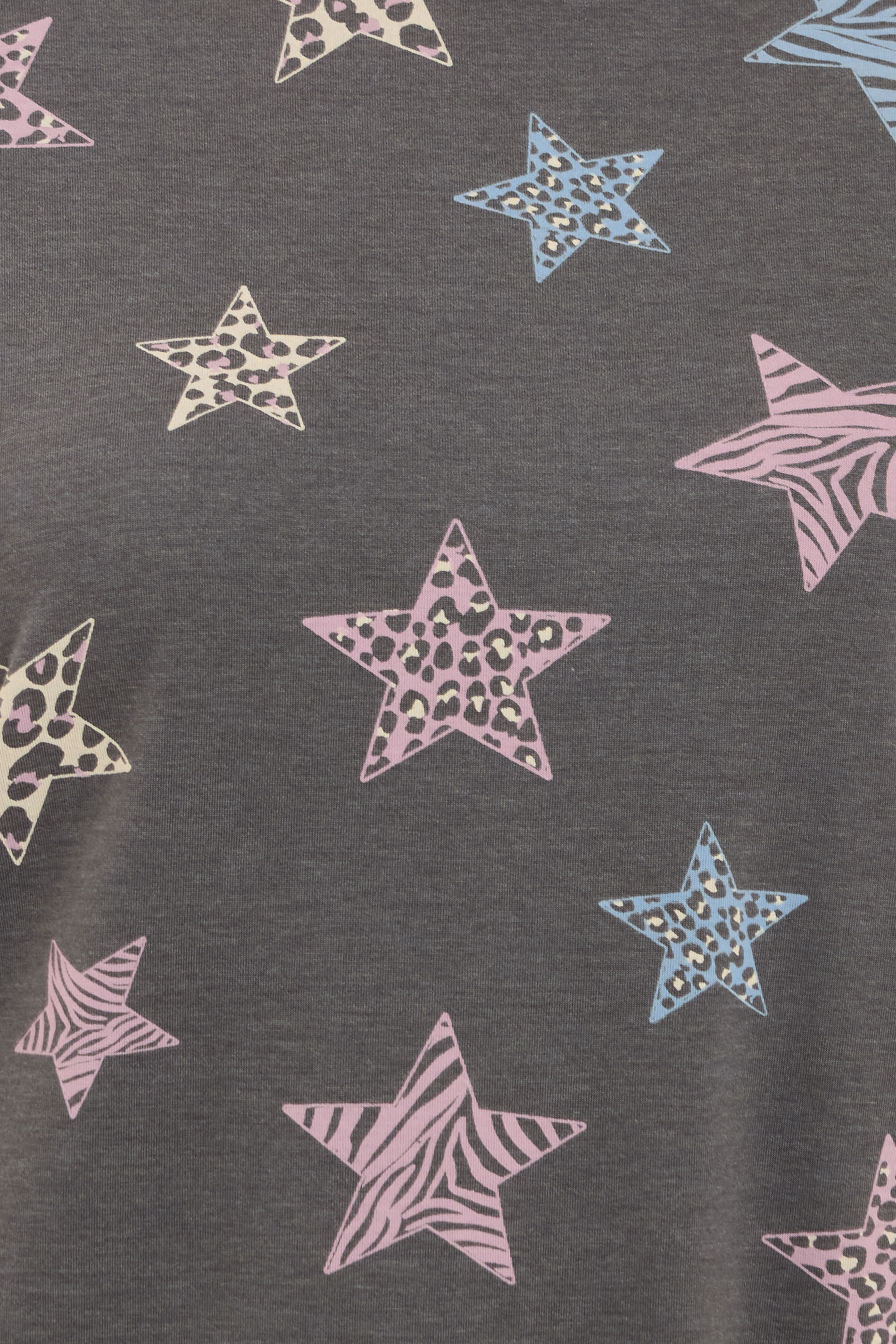 YOURS Plus Size Grey Animal Star Print Sleep Tee Nightdress | Yours Clothing 4
