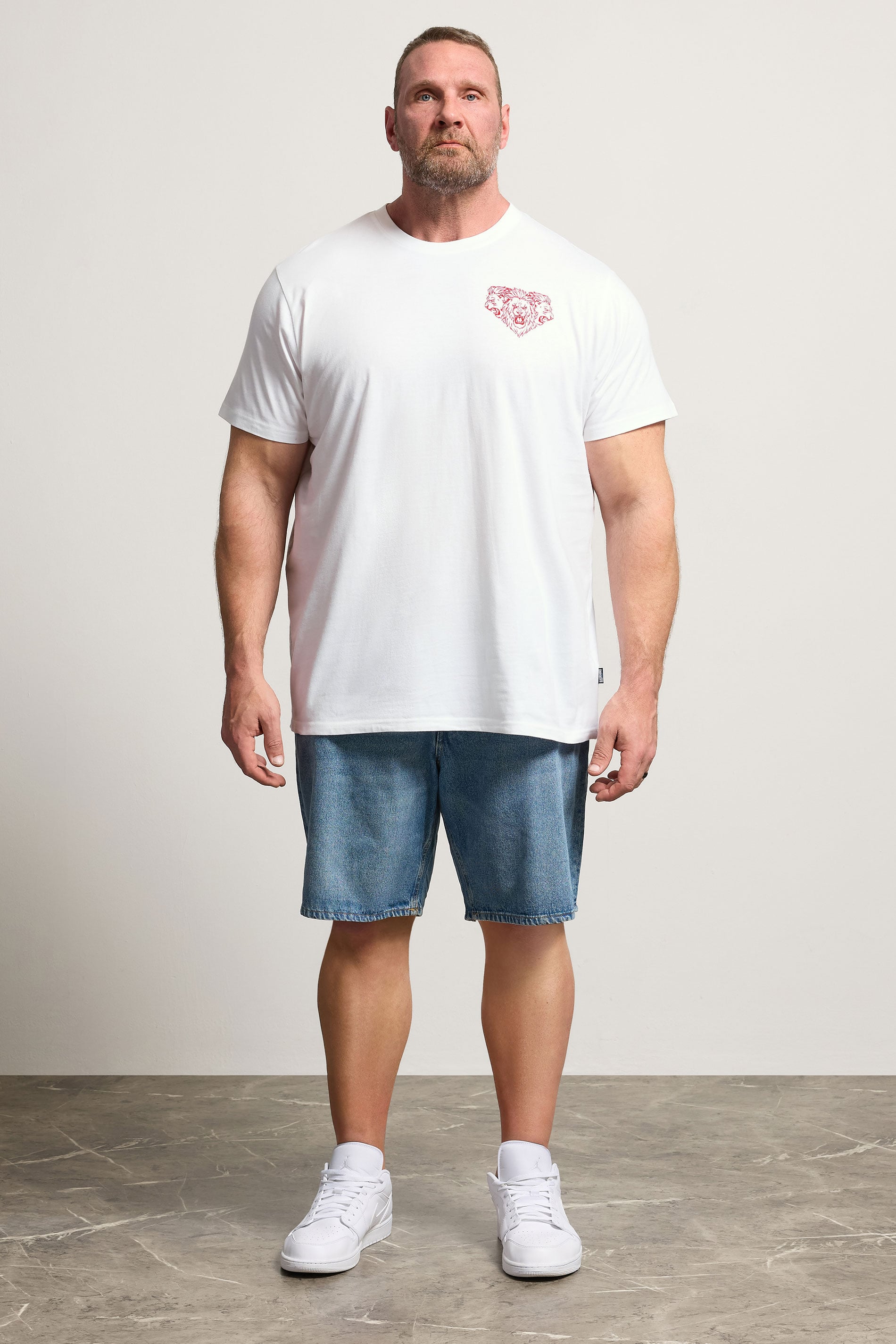 BadRhino Big & Tall White England T-Shirt | BadRhino 2