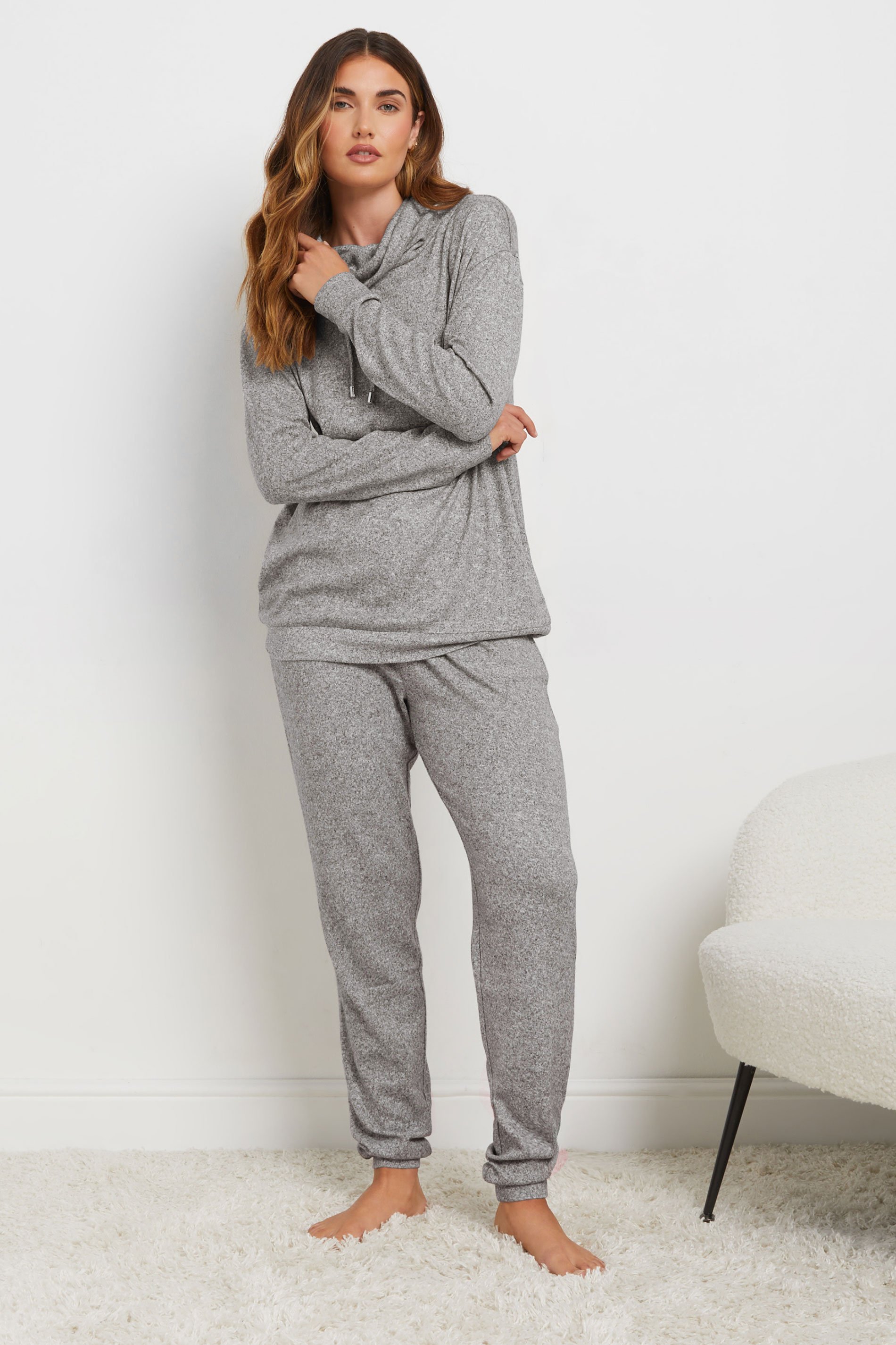 LTS Tall Grey Soft Touch Cuffed Joggers | Long Tall Sally 1