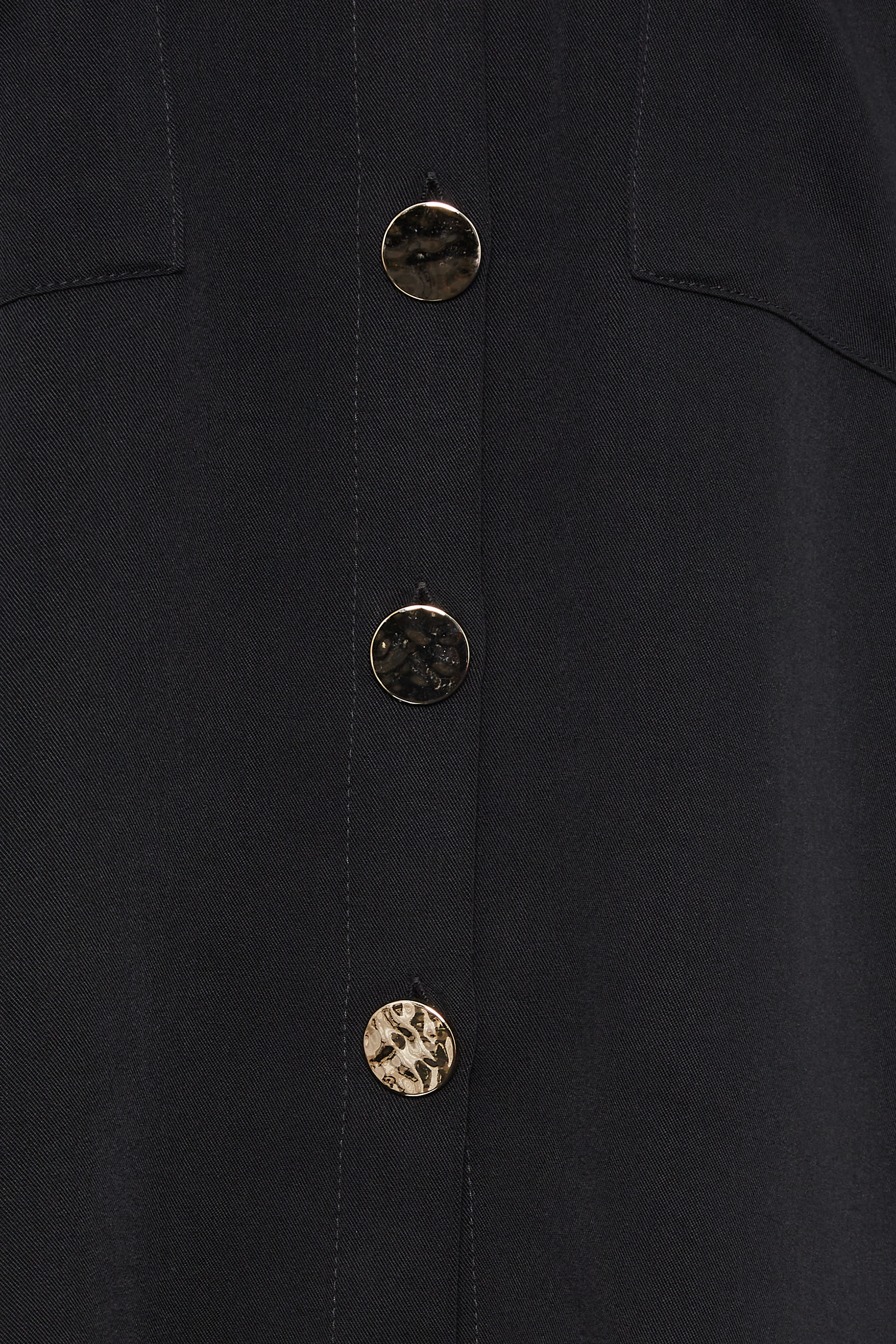 M&Co Black Statement Button Cotton Shirt | M&Co 5