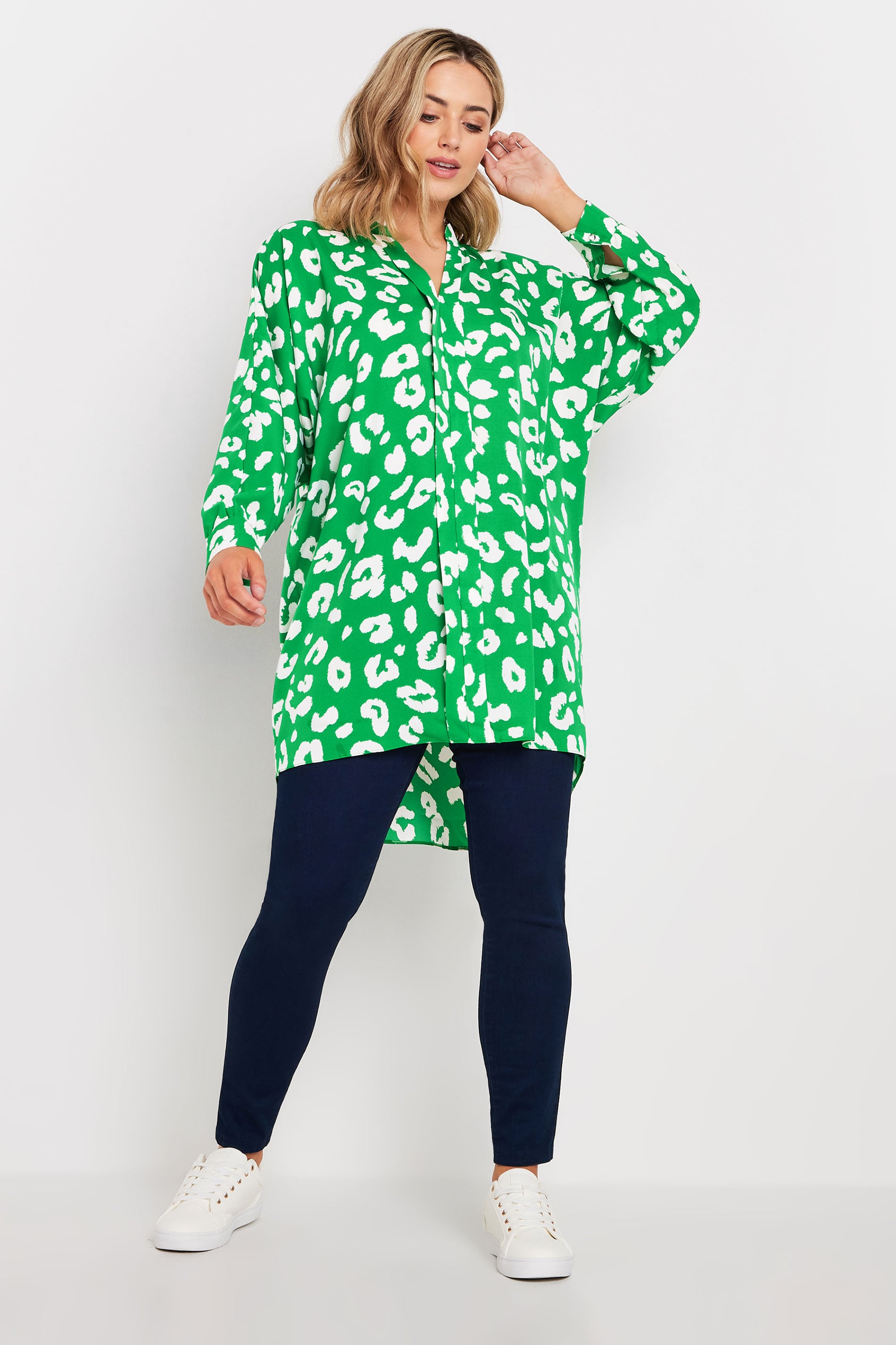 M&Co Green Leopard Print Blouse  | M&Co 2