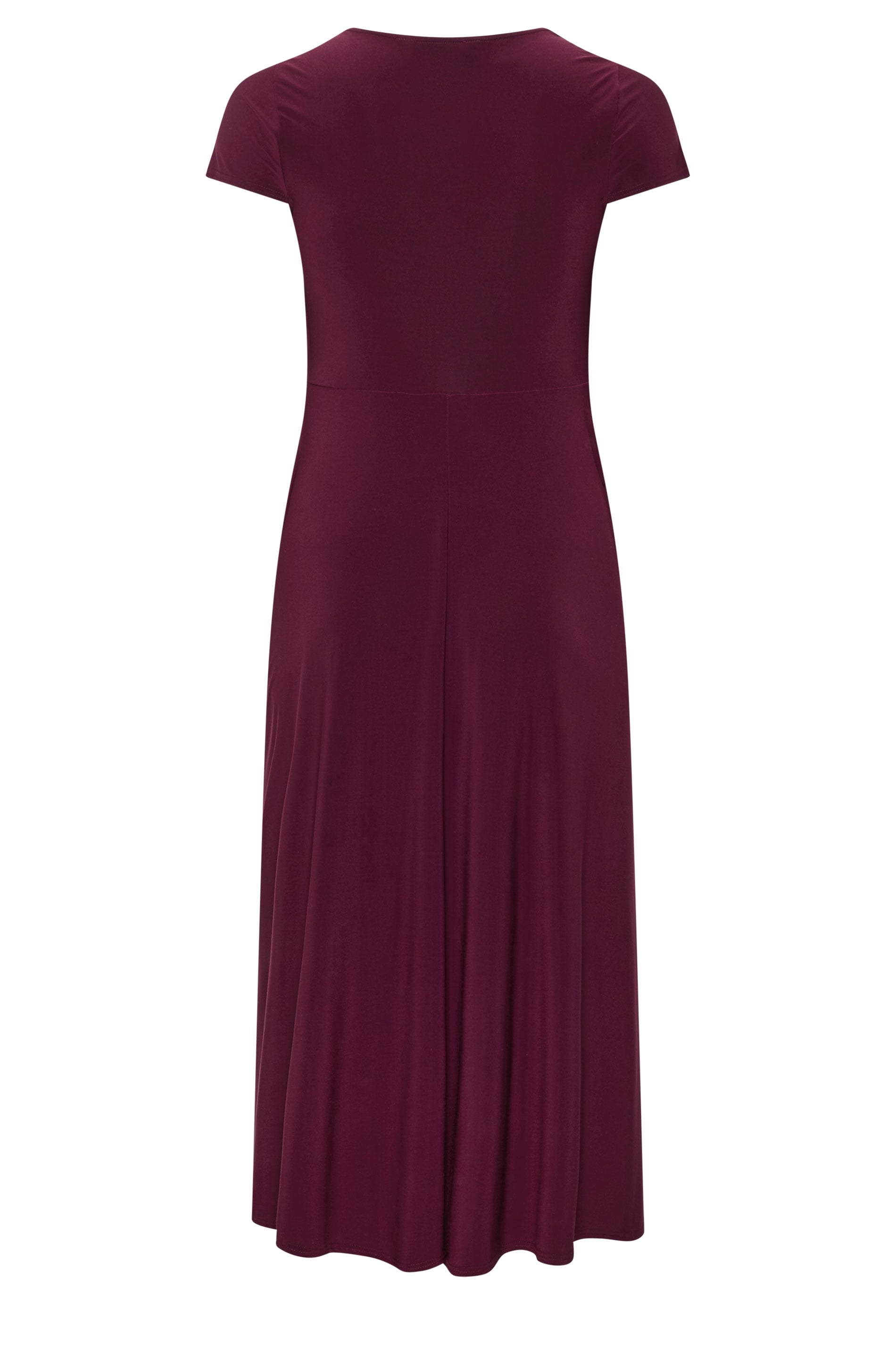 YOURS LONDON Plus Size Purple Twist Front Dress | Yours Clothing 6