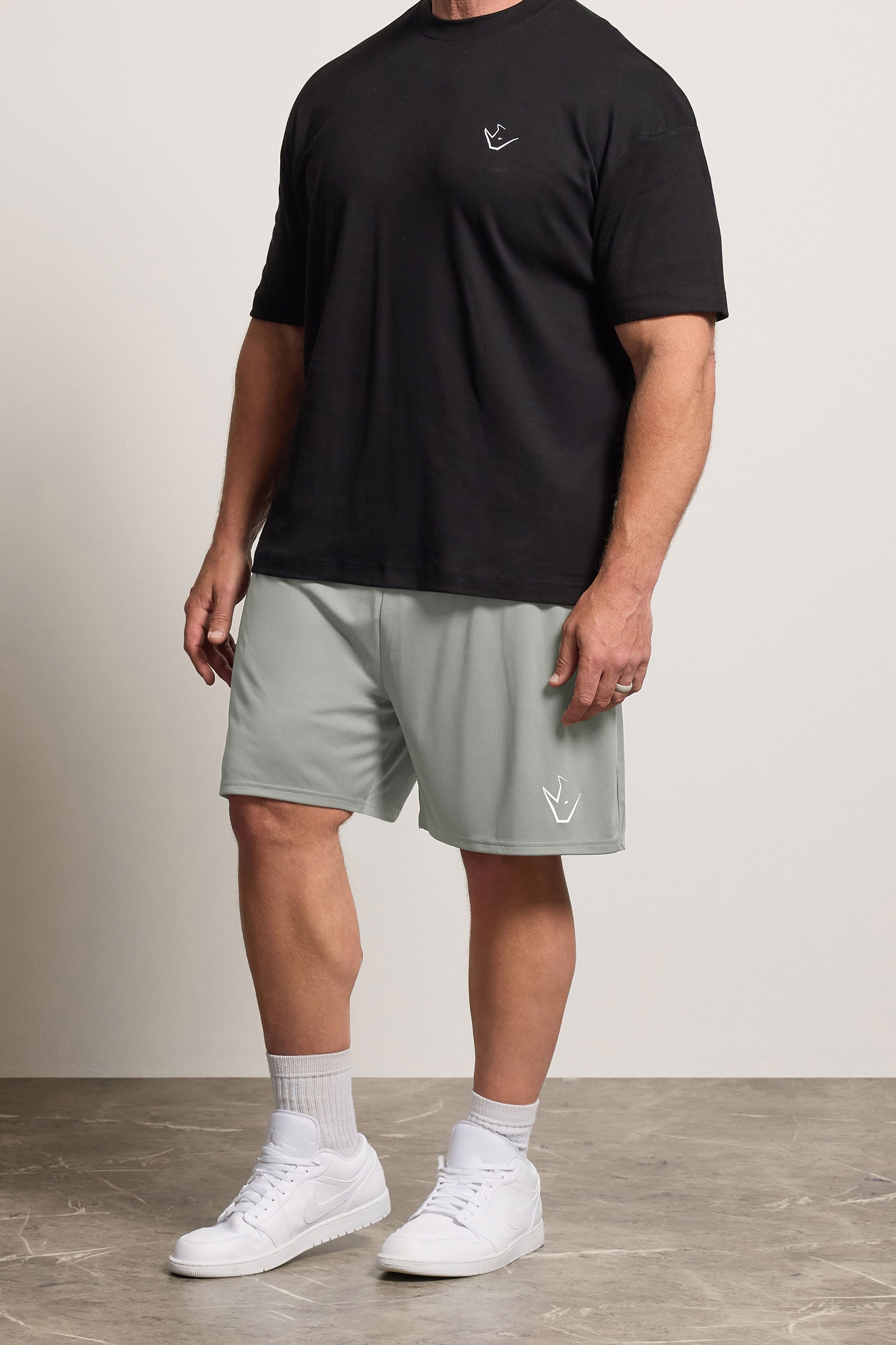 IronRhino Big & Tall Grey Lightweight Performance Shorts | BadRhino 3