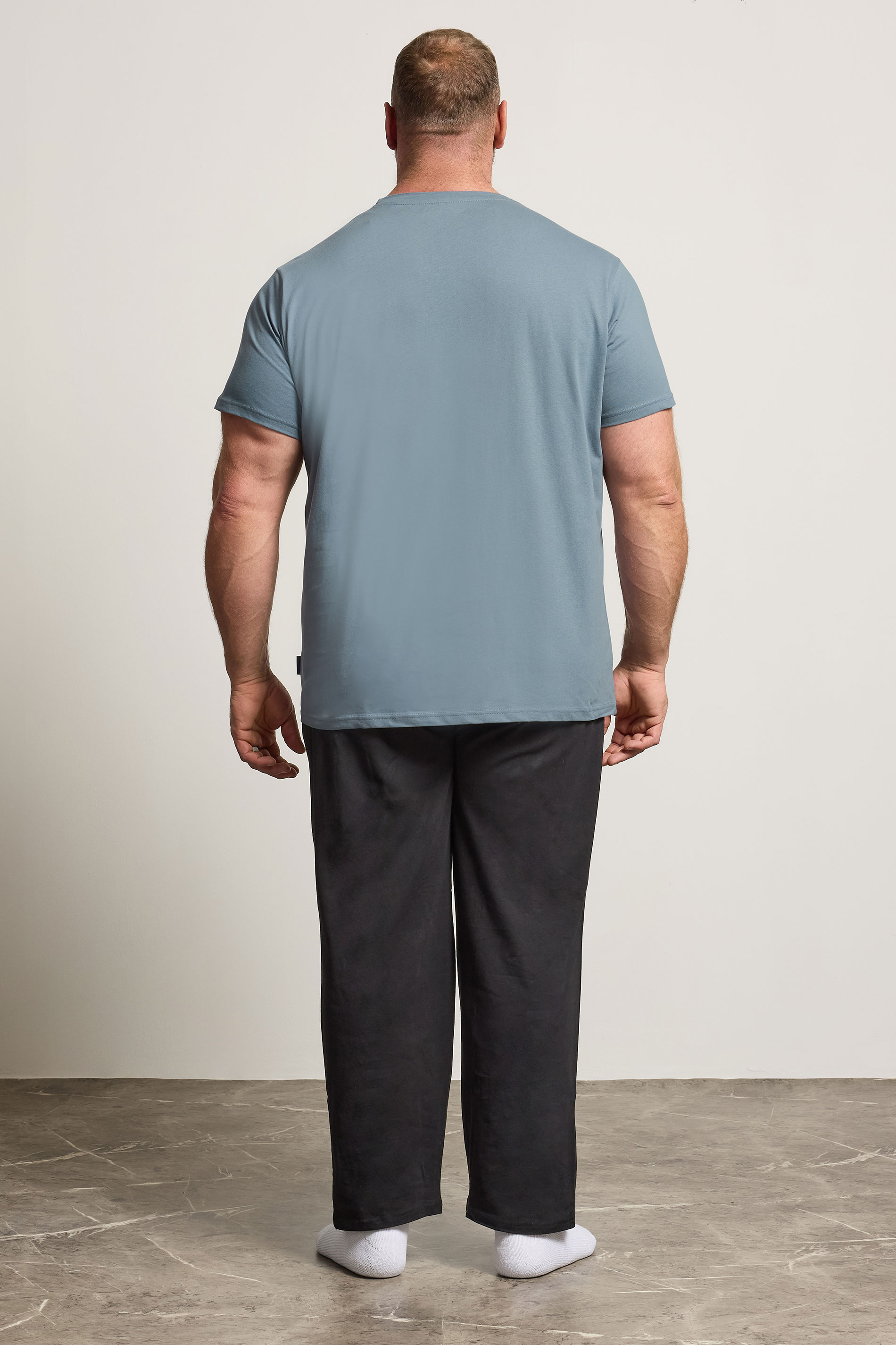 BadRhino Big & Tall Petrol Blue Lounge Trouser & T-Shirt Set | BadRhino 1