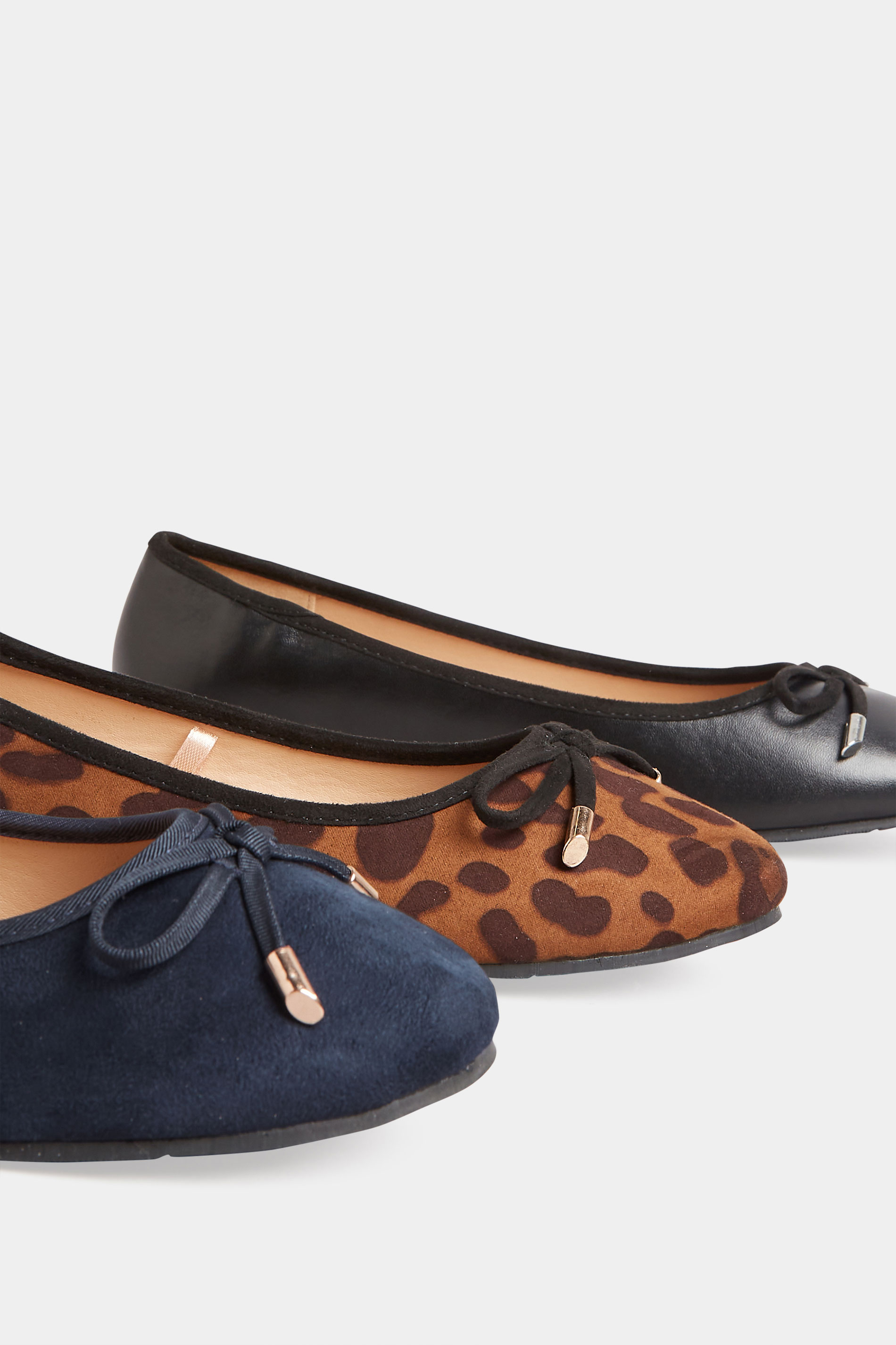 LTS Women's Black Ballerina Pumps In Standard Fit | Long Tall Sally 6