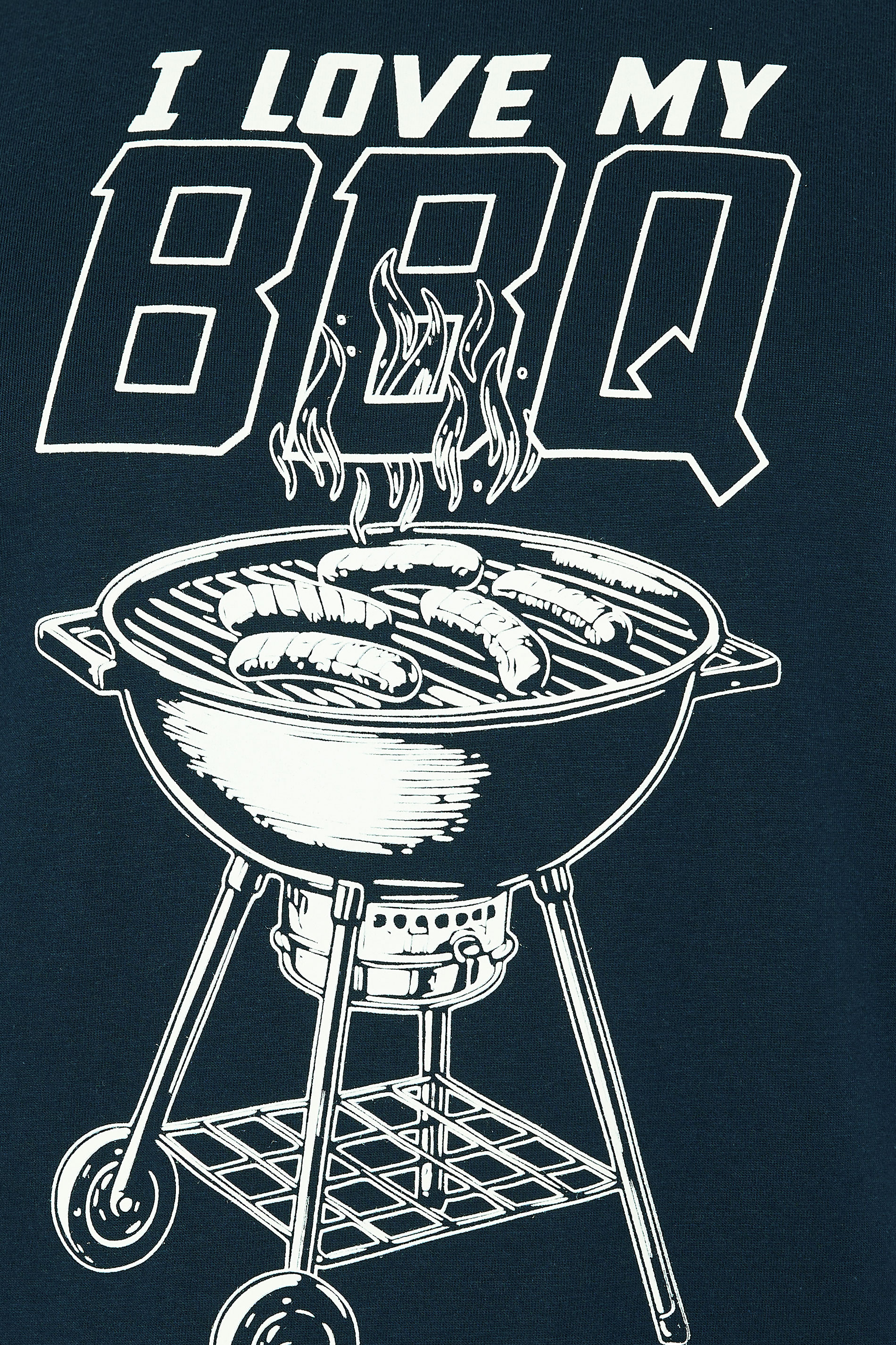 BadRhino Big & Tall Navy Blue 'My BBQ' Graphic T-Shirt | BadRhino 7