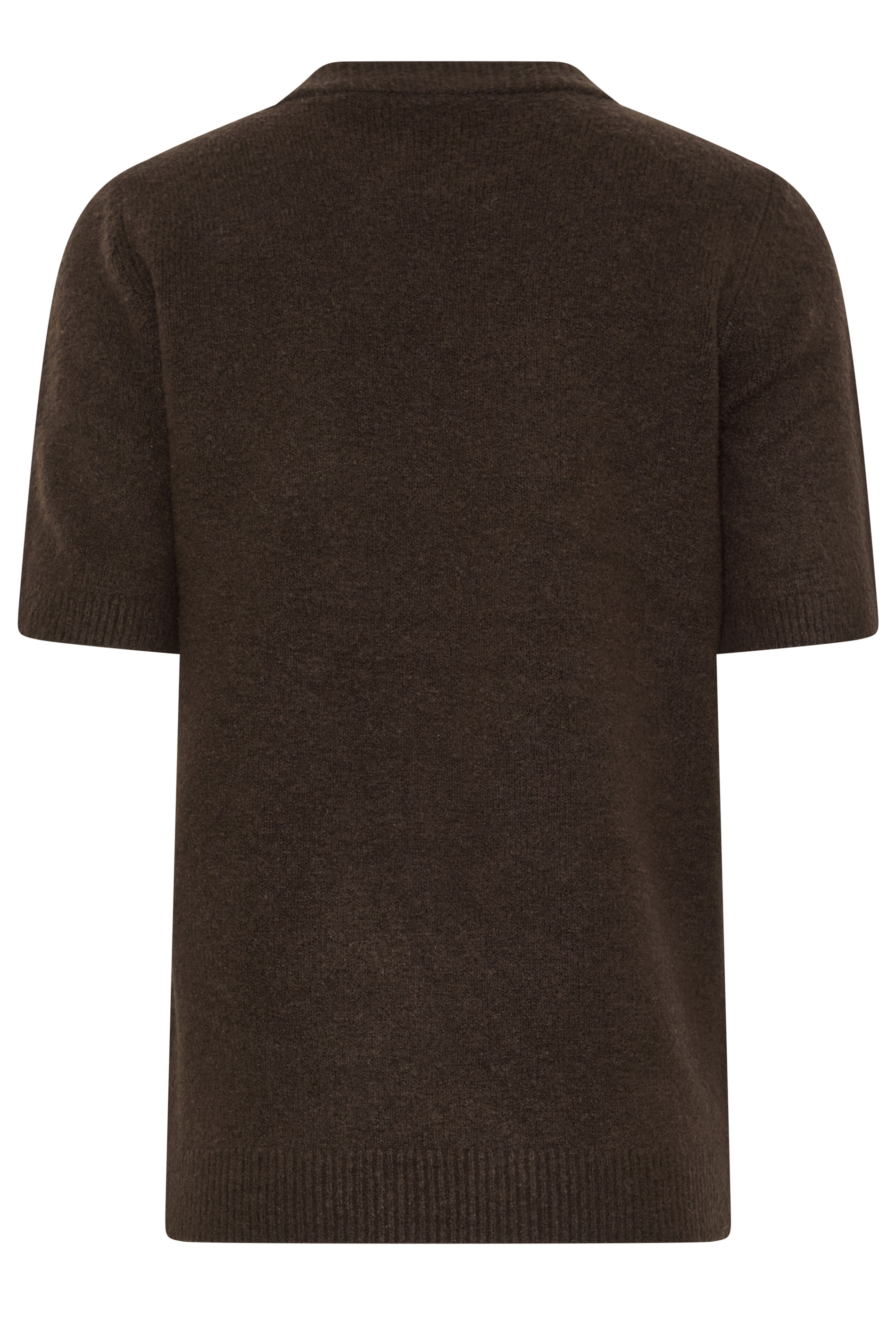 LTS Tall Chocolate Brown Short Sleeve Knit Jumper | Long Tall Sally  6