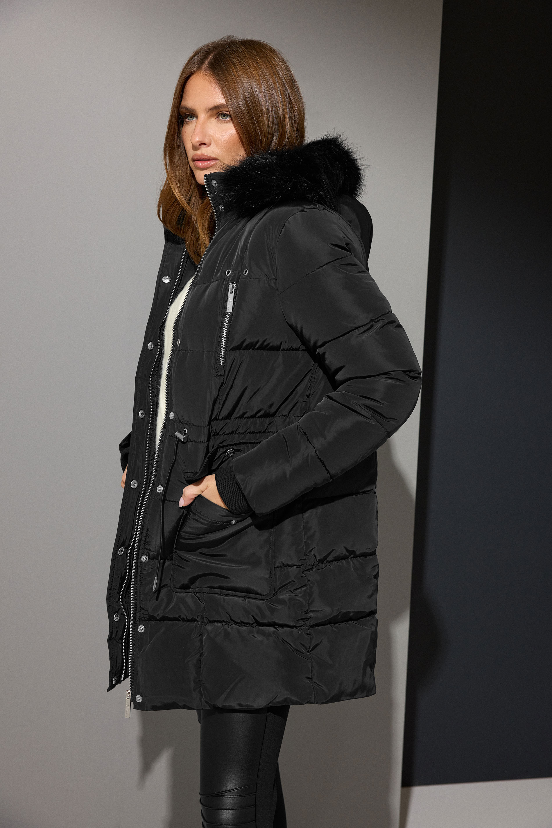 STAR Black Padded Puffer Jacket | STAR x JM 3