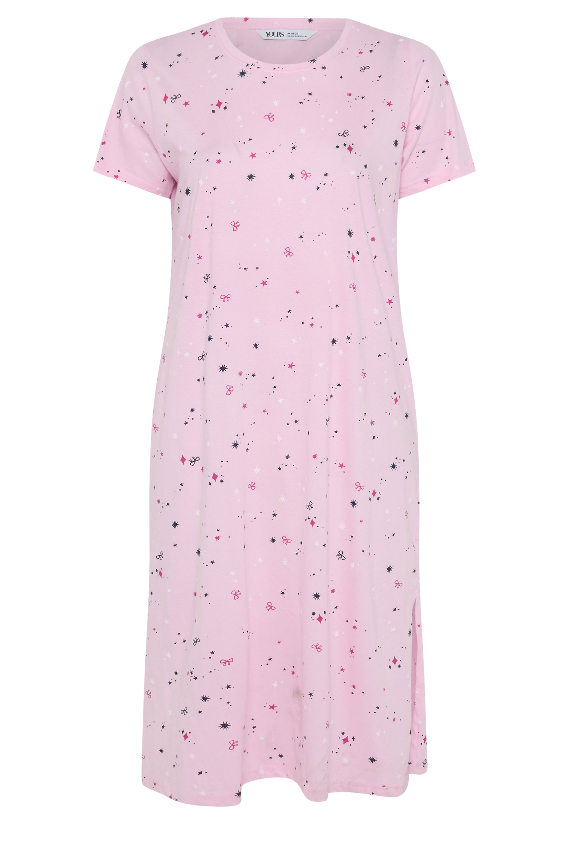 YOURS Plus Size 2 PACK Navy Blue 'Ciao Bella' Midaxi Nightdresses | Yours Clothing 8