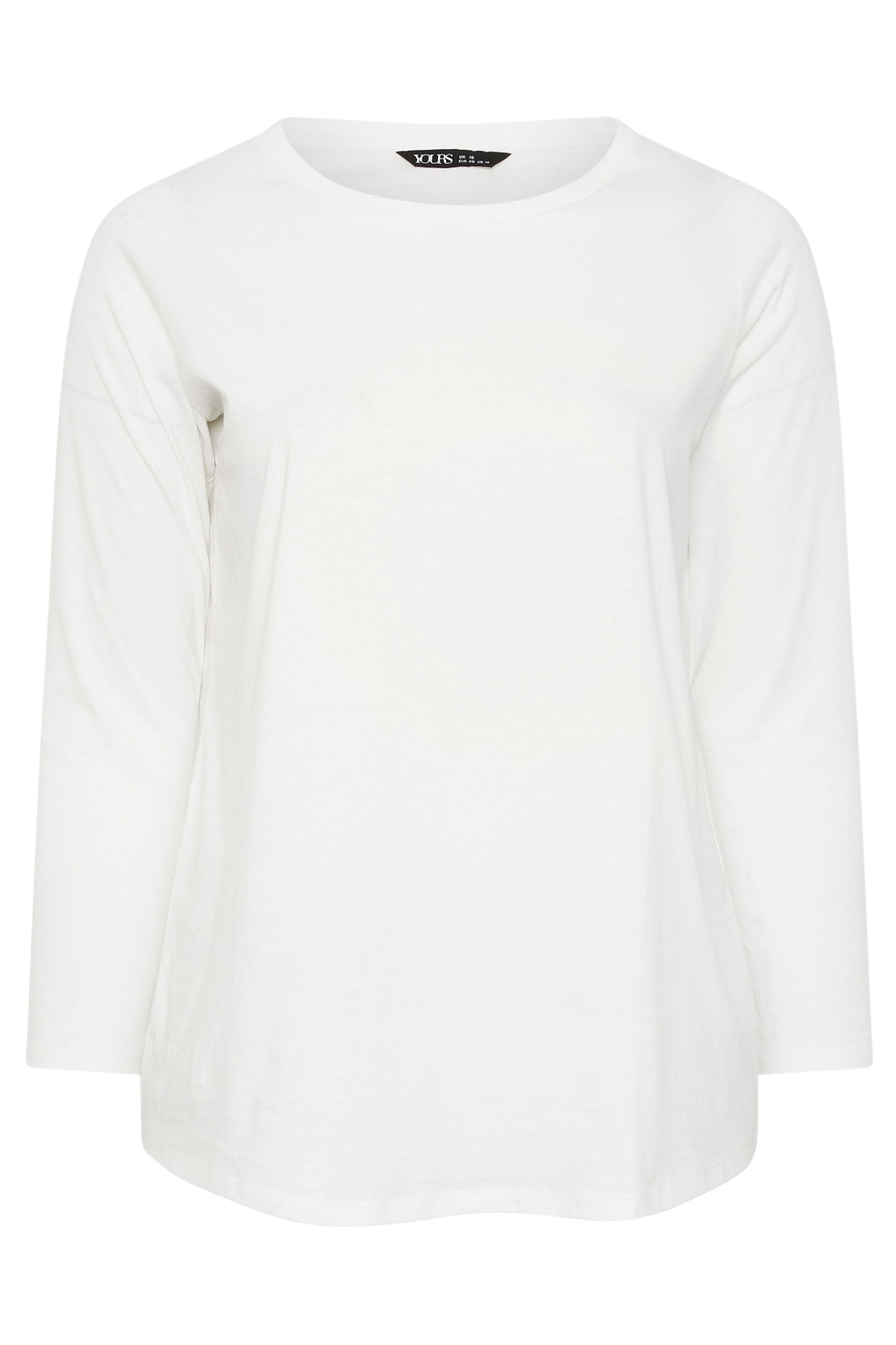 YOURS Plus Size 3 PACK White Core T-Shirt Essentials Set | Yours Clothing 11