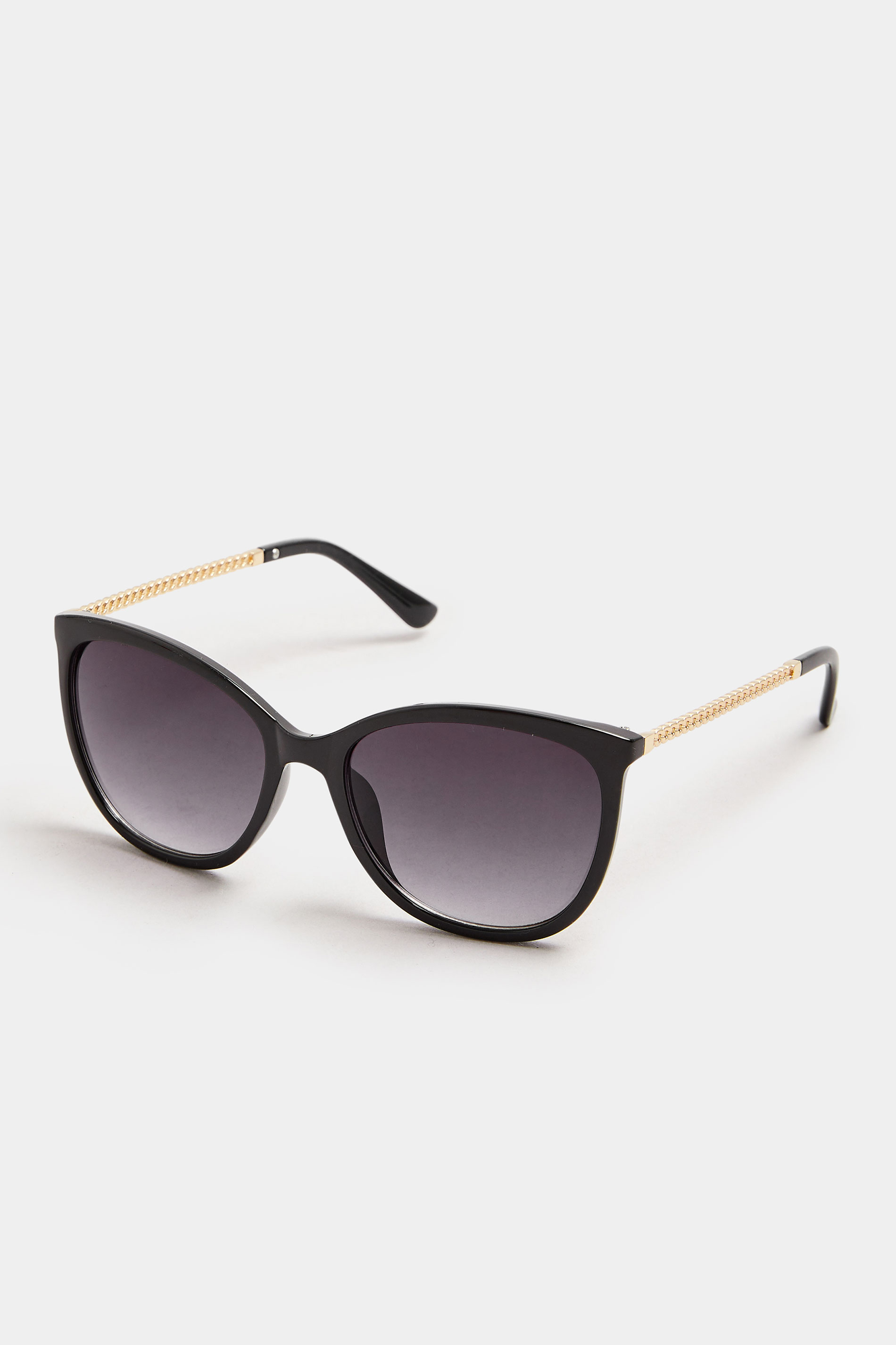 Black Chain Arm Sunglasses | Yours Clothing 3