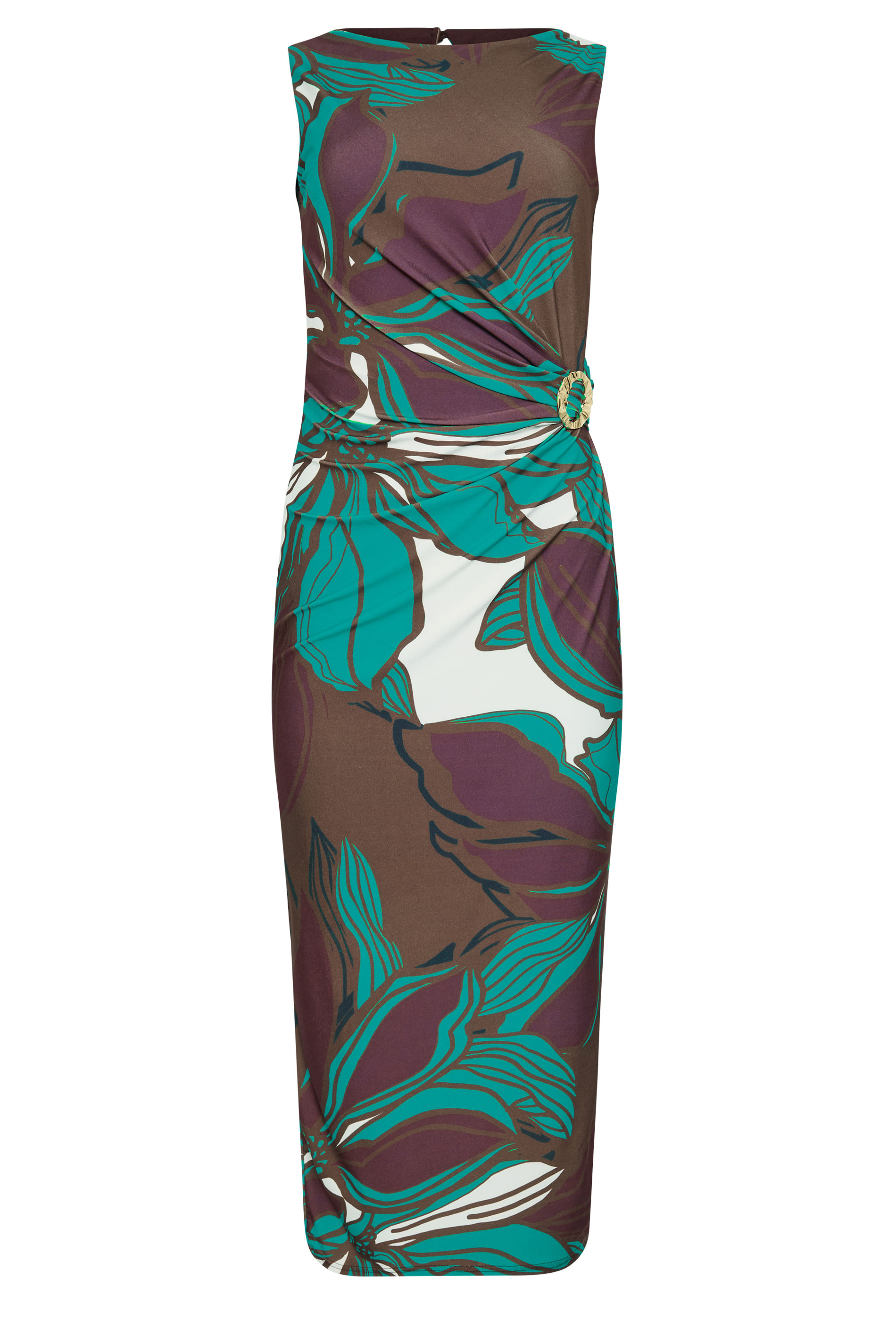 STAR Chocolate Brown Floral Wrap Dress | StarByJM 5