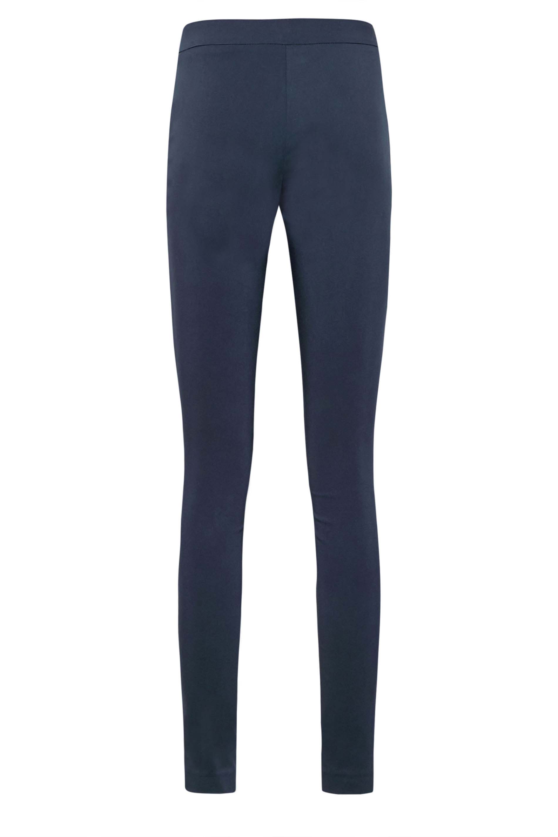 LTS Tall Women's Navy Blue Stretch Skinny Leg Trousers | Long Tall Sally 6