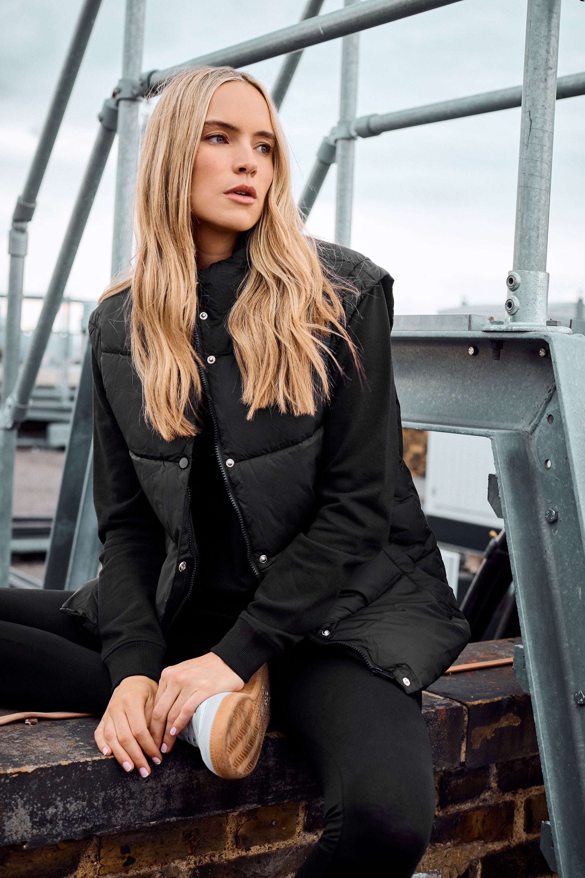 LTS Tall Women's Black Padded Gilet | Long Tall Sally 3