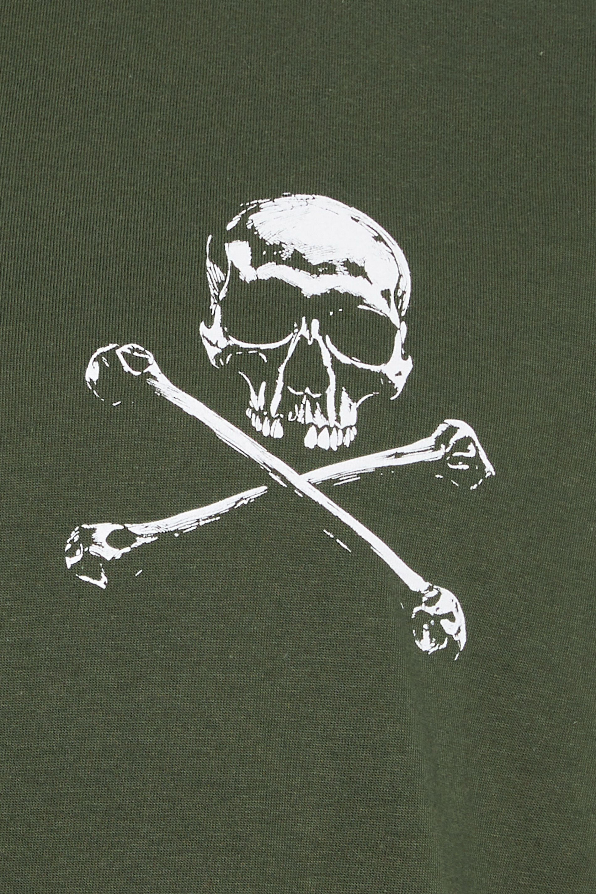  BadRhino Big & Tall Khaki Green Skull & Crossbones Graphic T-Shirt | BadRhino 6