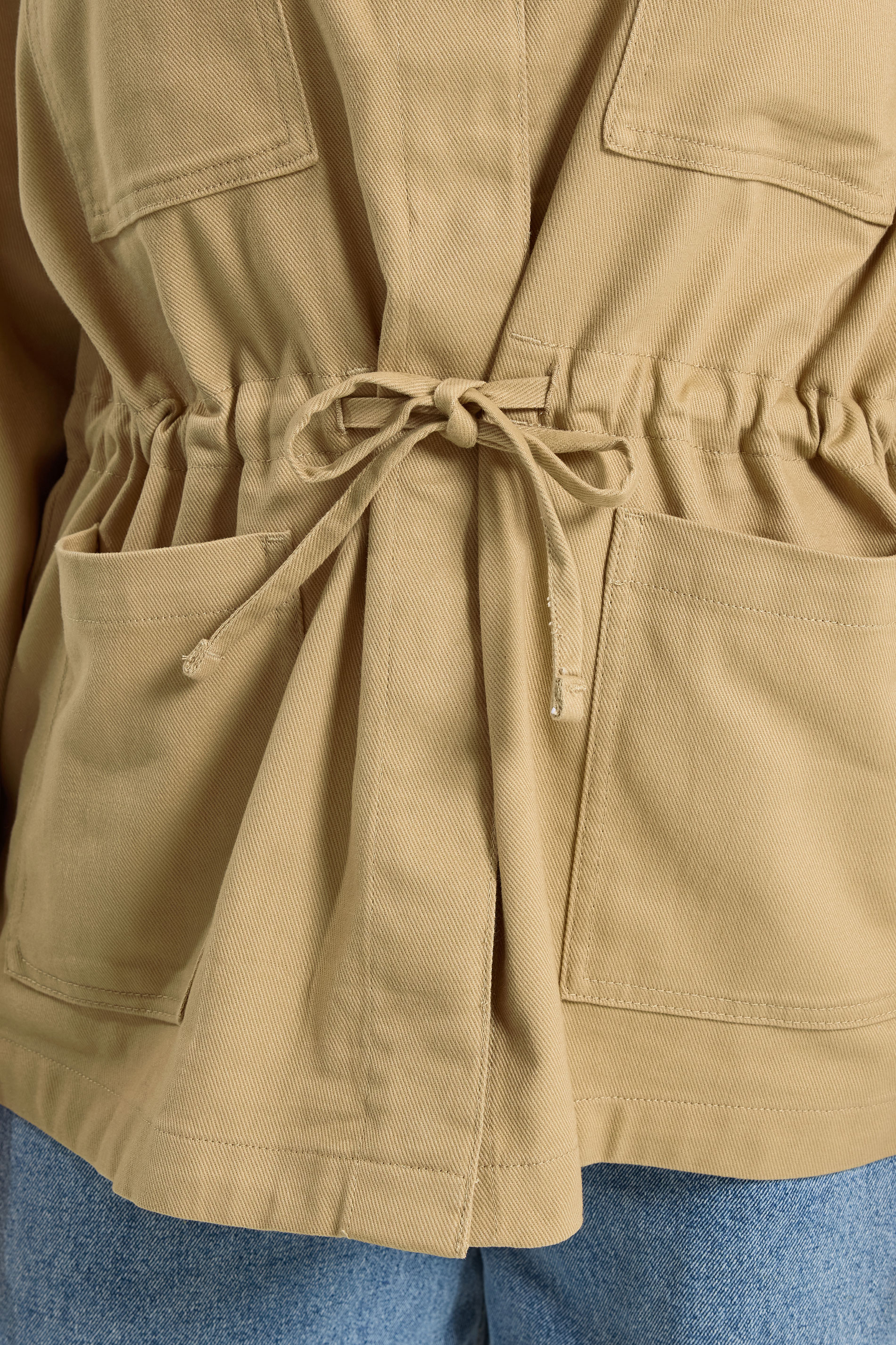 YOURS Plus Size Stone Brown Carpenter Jacket | Yours Clothing 5