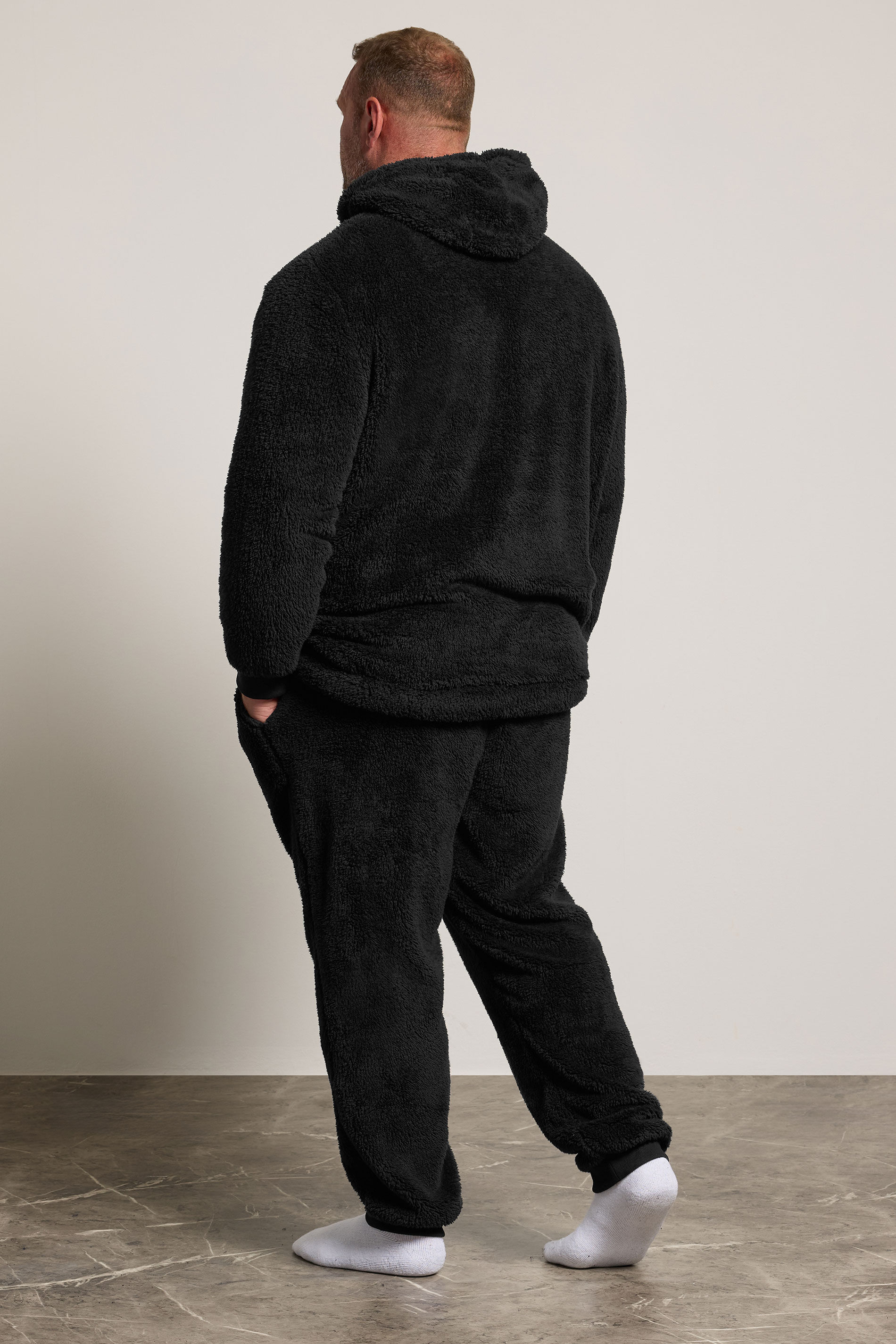 BadRhino Big & Tall Black Fleece Lounge Set | BadRhino 2
