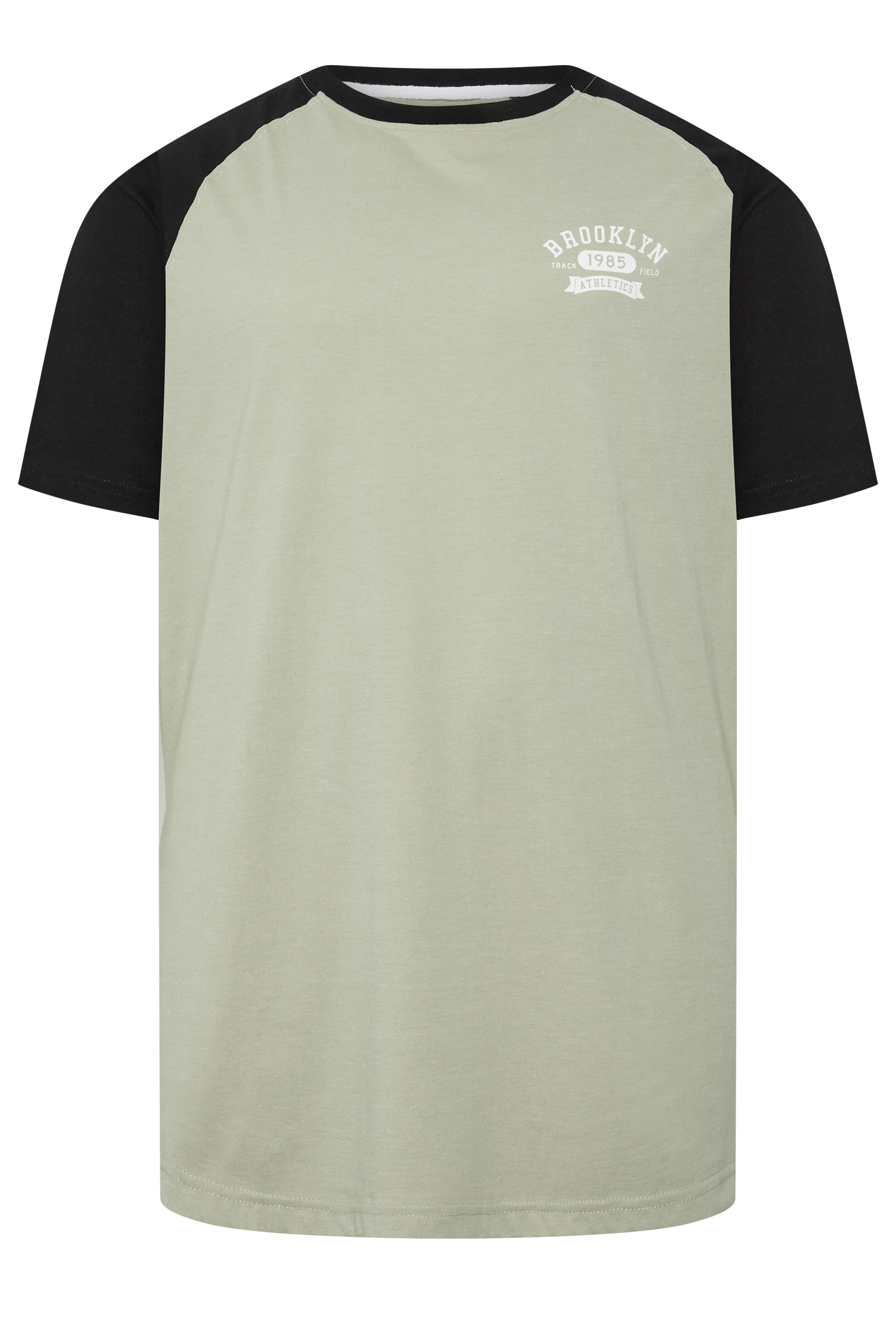 KAM Big & Tall Natural Brown 'Brooklyn' Raglan Tee | BadRhino 2