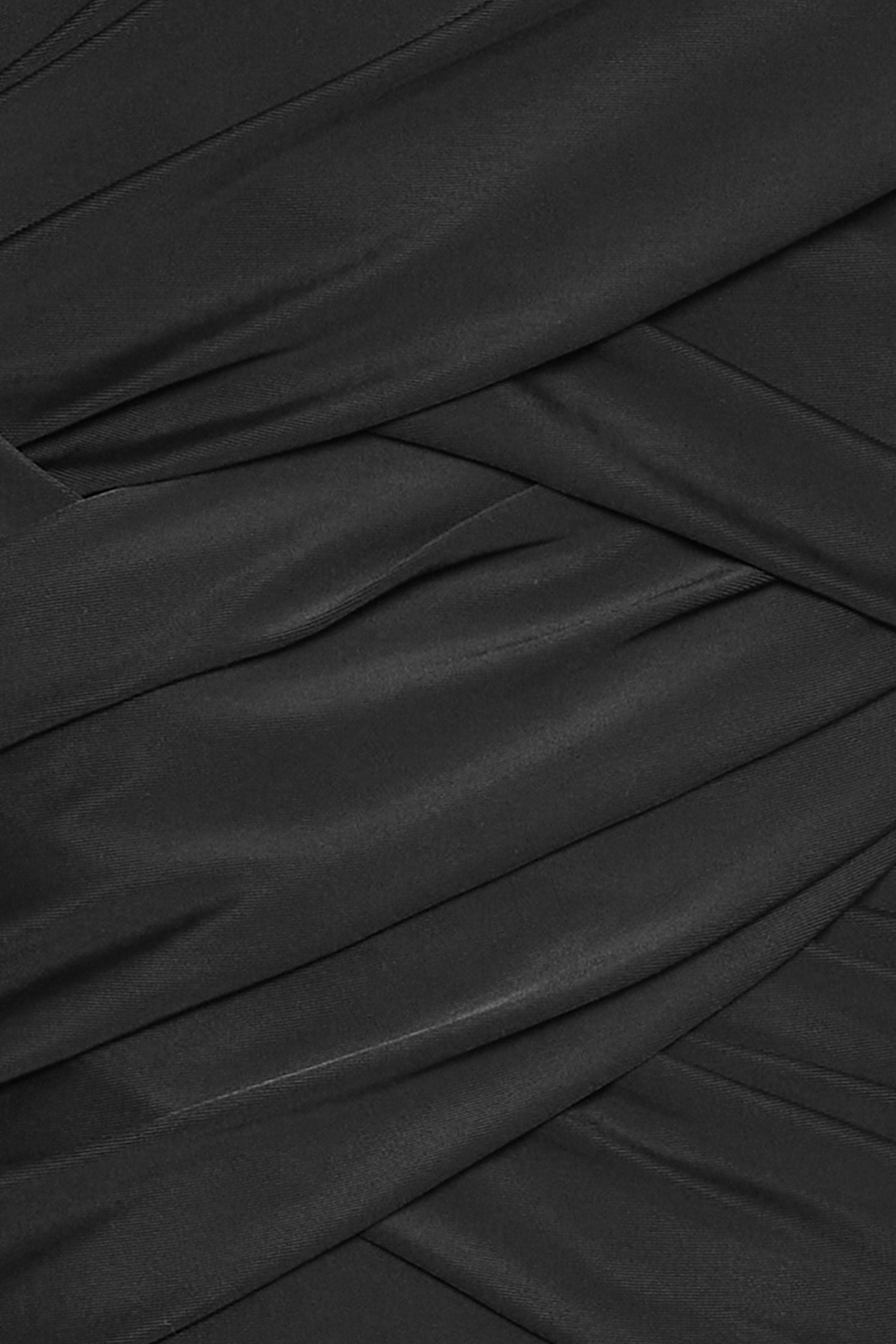 YOURS Plus Size Black Crossover Super Sculpt Swimsuit | Yours Clothing 9