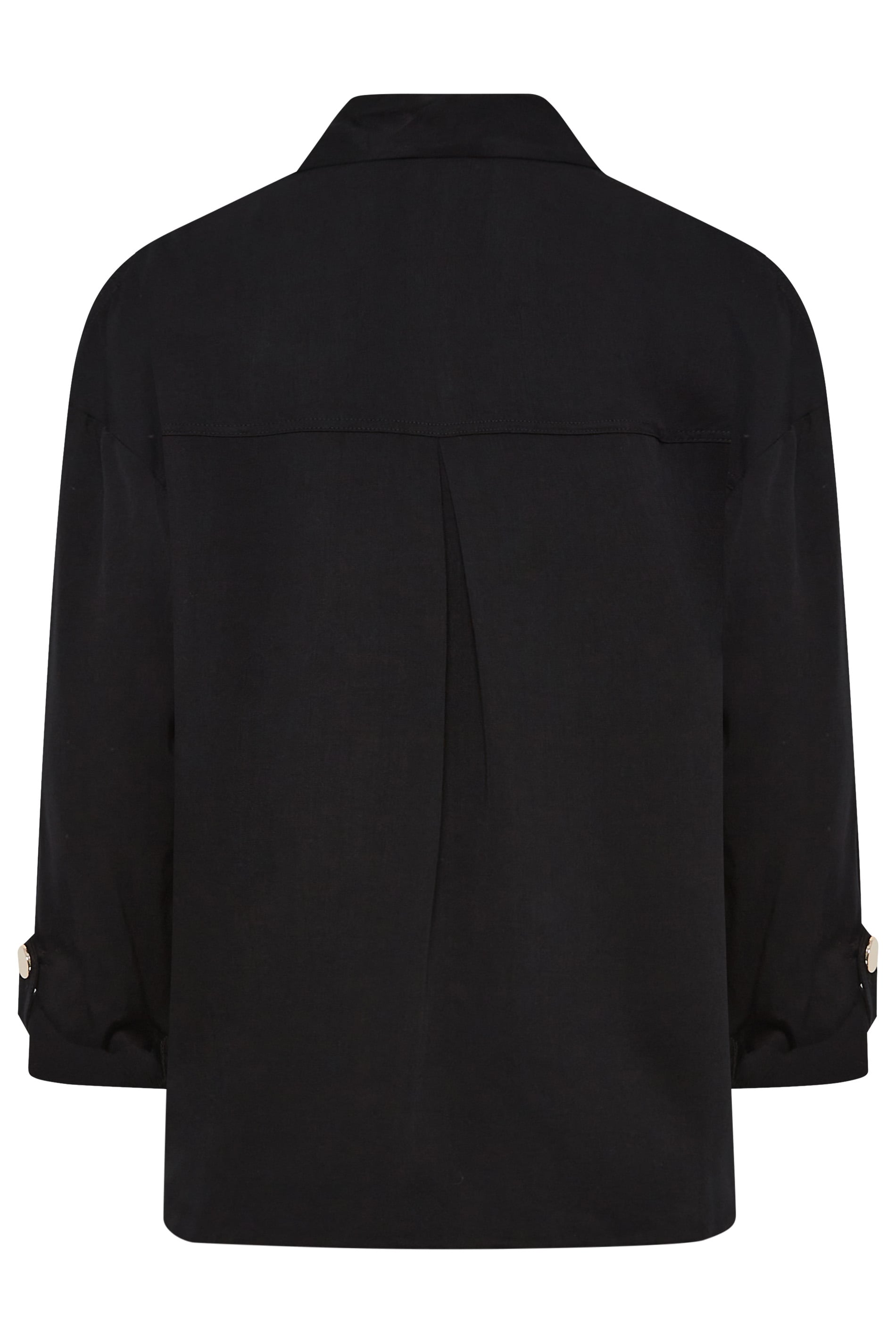 M&Co Black Statement Button Cotton Shirt | M&Co 7