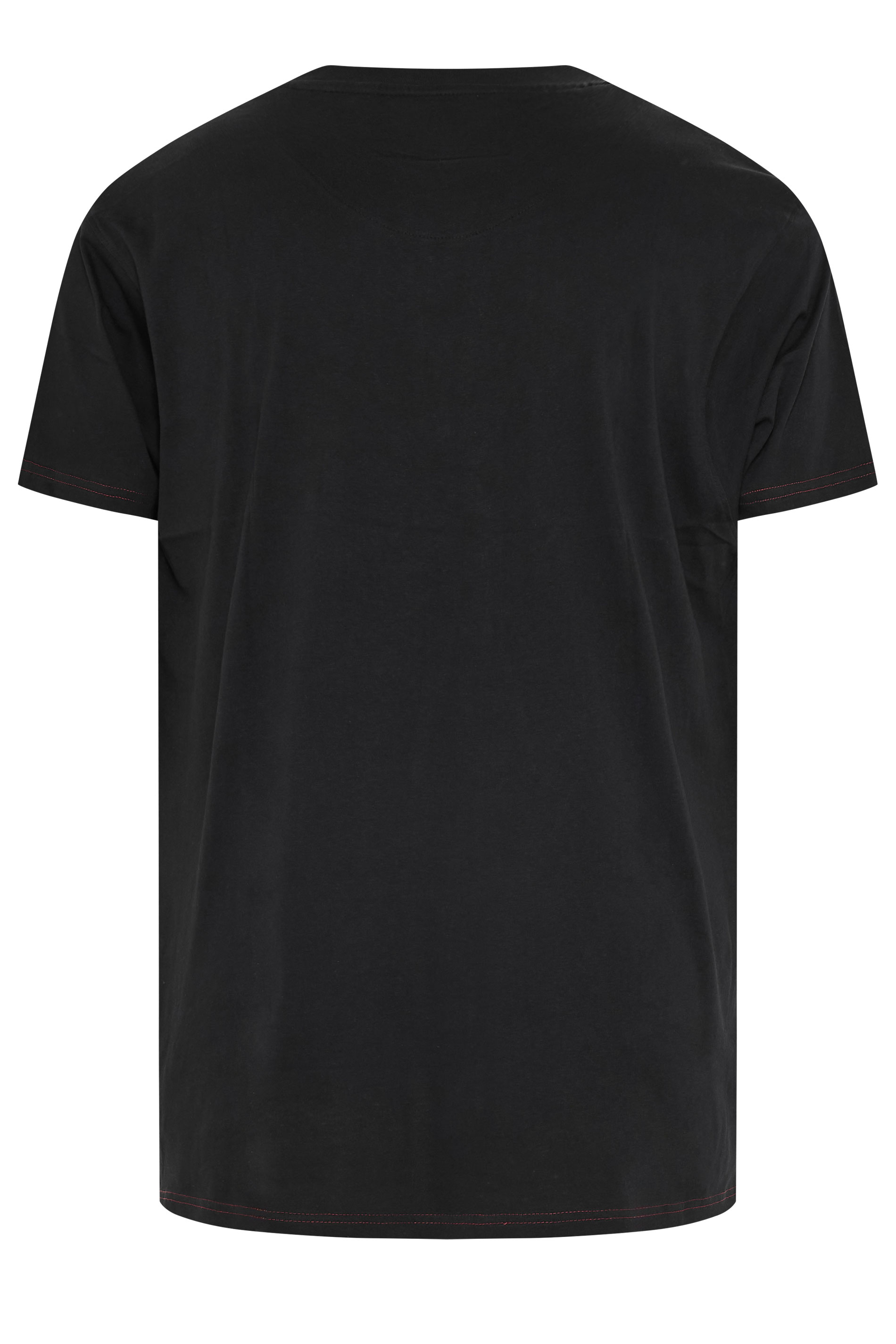 KAM Big & Tall Jet Black California Customs Graphic Print T-Shirt | BadRhino 2