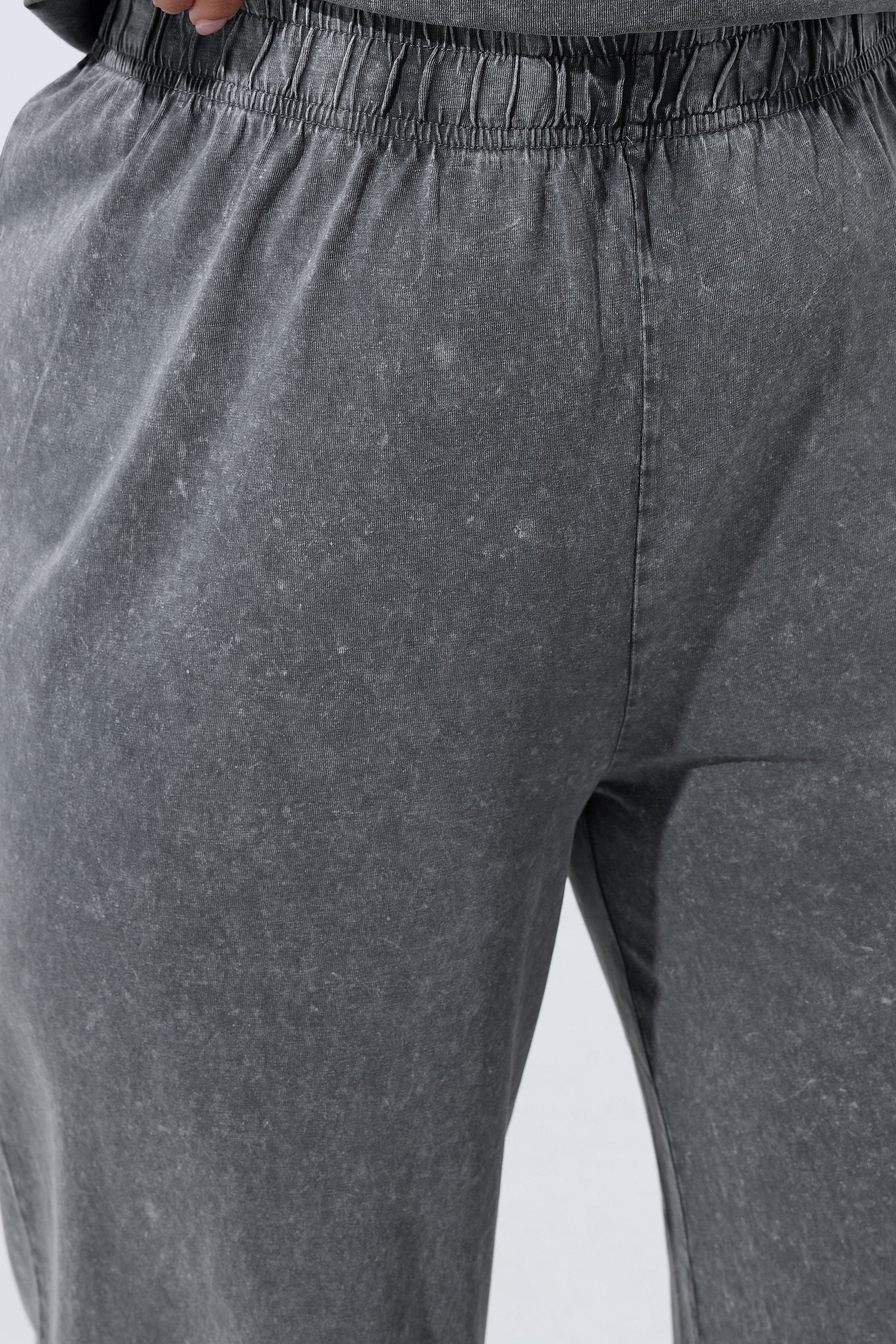 LIMITED COLLECTION Plus Size Grey Acid Wash Wide Leg Trousers | Yours Clothing 4