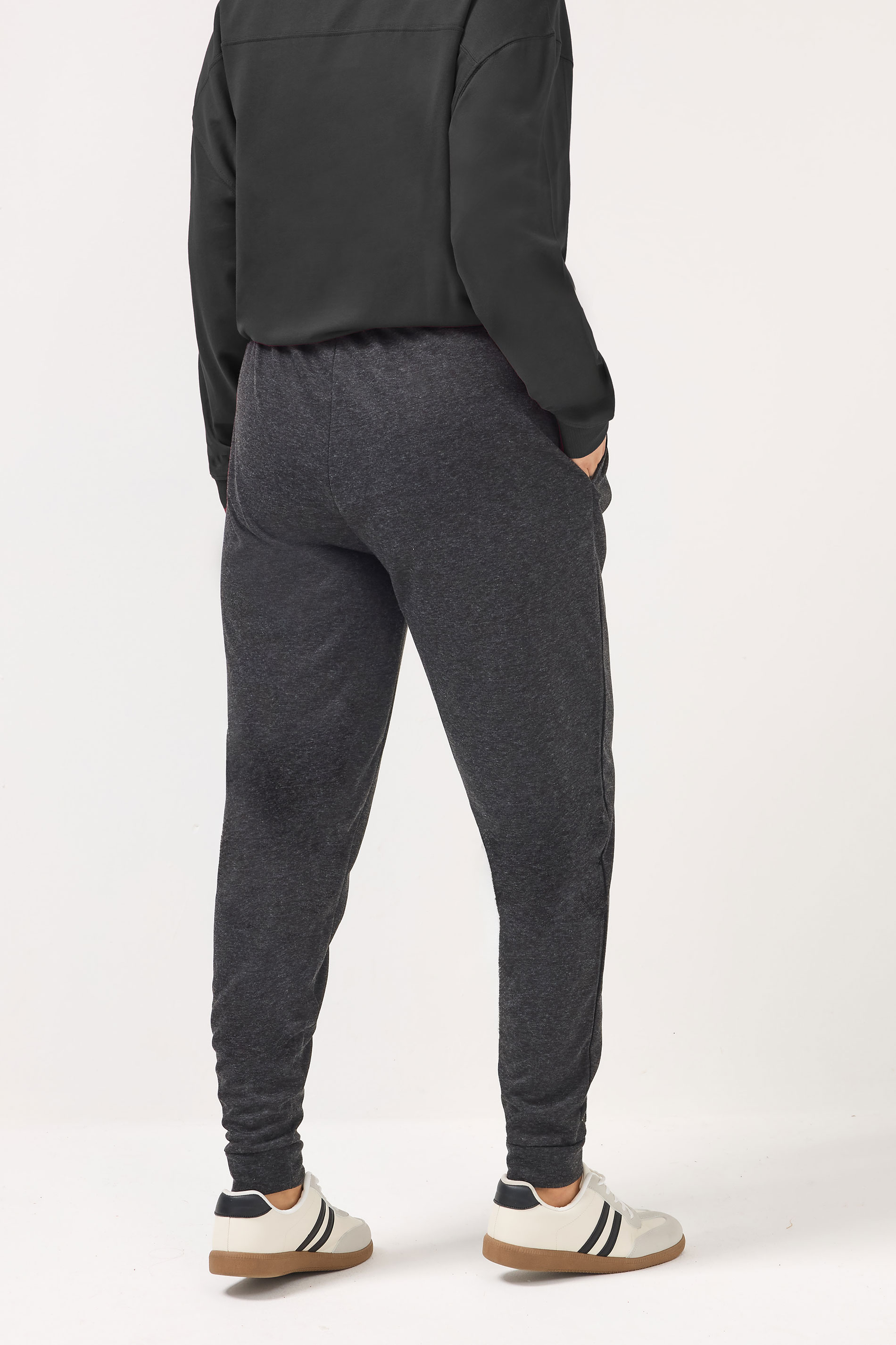 YOURS Plus Size Black Tie Waist Joggers| Yours Clothing 2