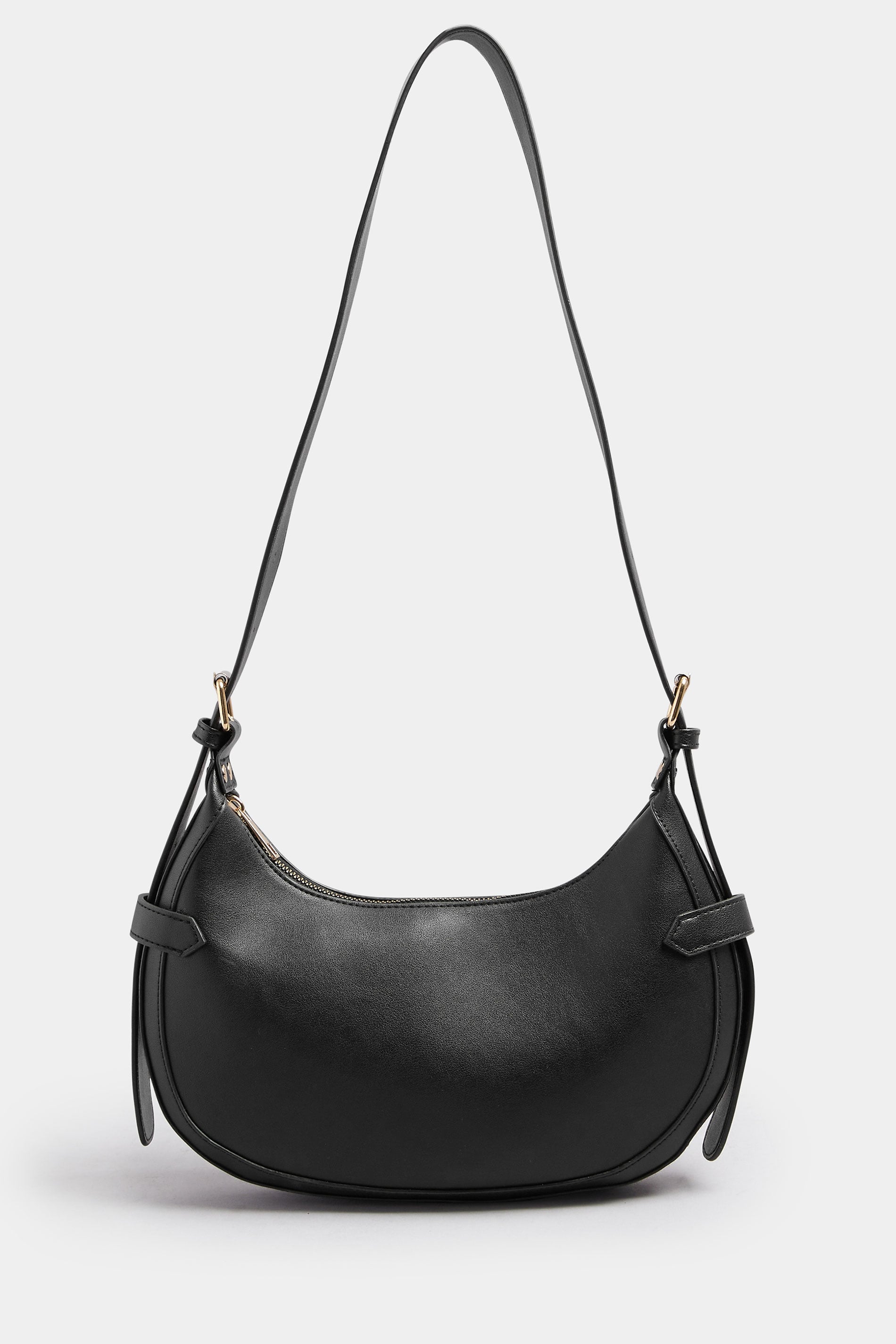 Black Buckle Shoulder Bag | Yours Clothing 2