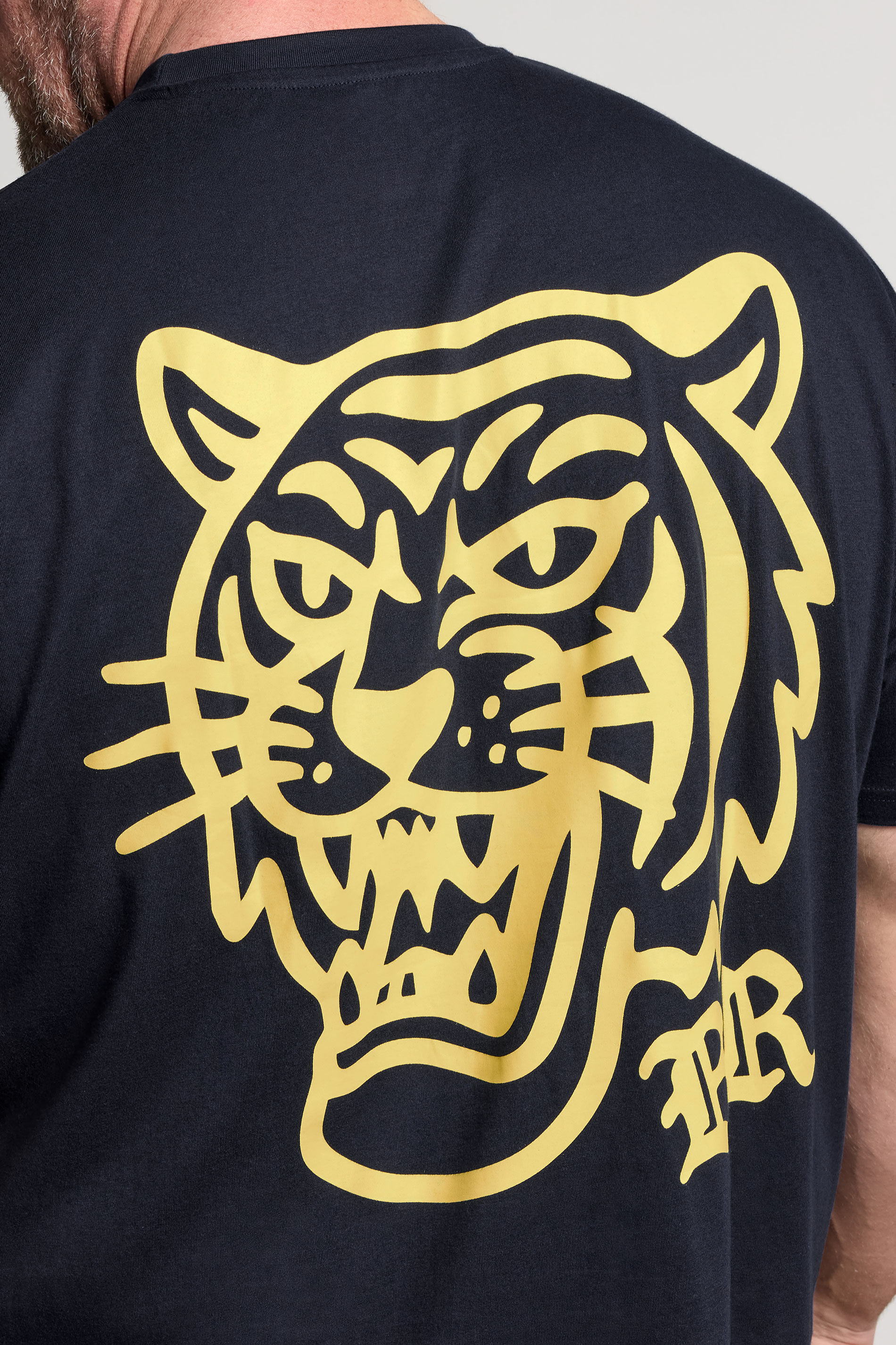 BadRhino Big & Tall Navy Blue Tiger Graphic T-Shirt | BadRhino 6