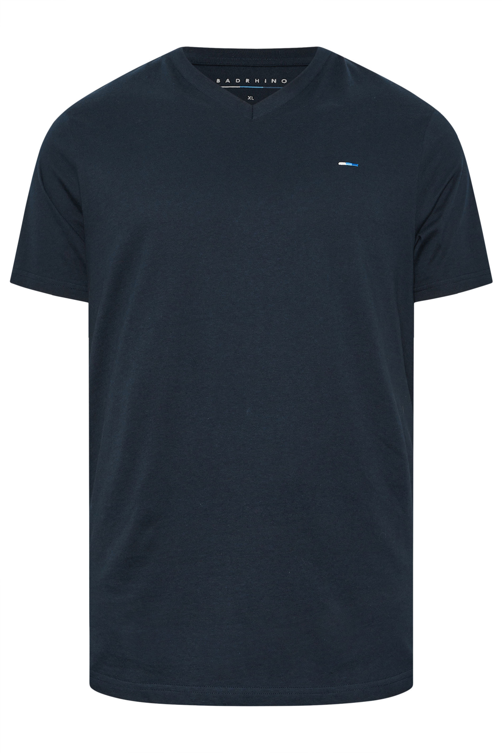 BadRhino Big & Tall Black/Red/Green/Blue/Navy Blue 5 Pack V-Neck T-Shirts | BadRhino 12