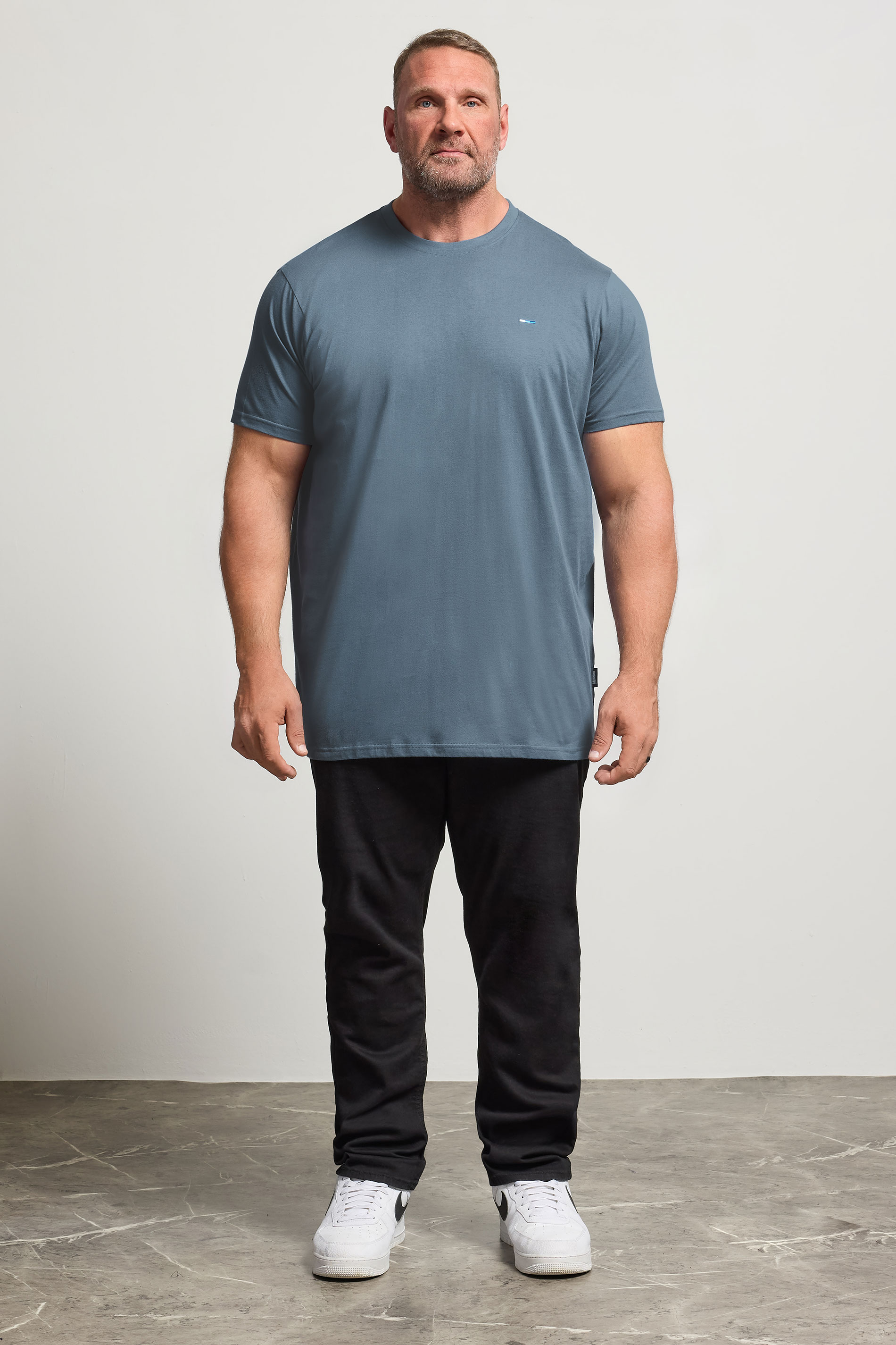 BadRhino Big & Tall 5 PACK Black/Green/Off White/Brown/Blue Extra Long T-Shirts 5