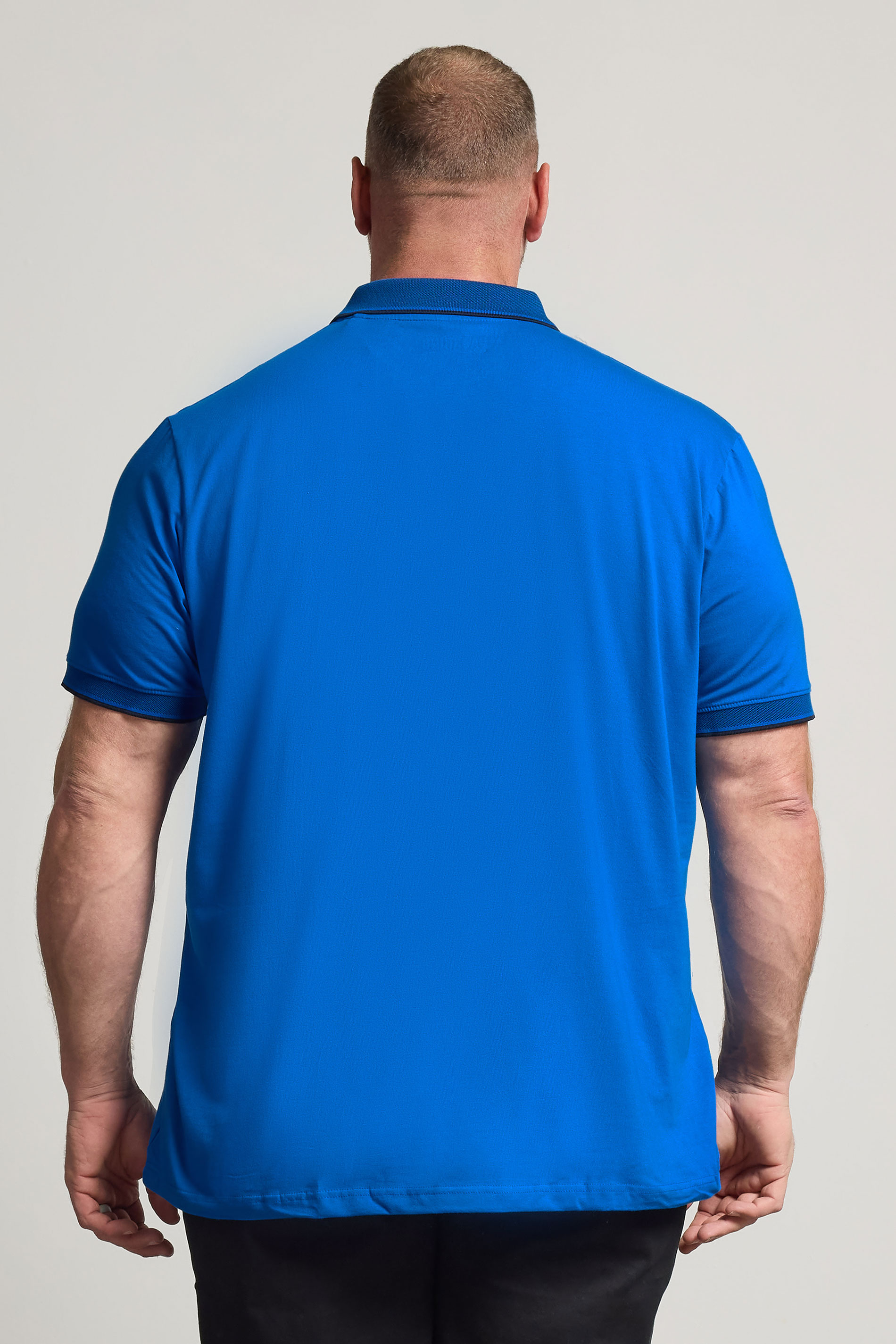 BadRhino Big & Tall Blue Chambray Pocket Polo Shirt | BadRhino 2