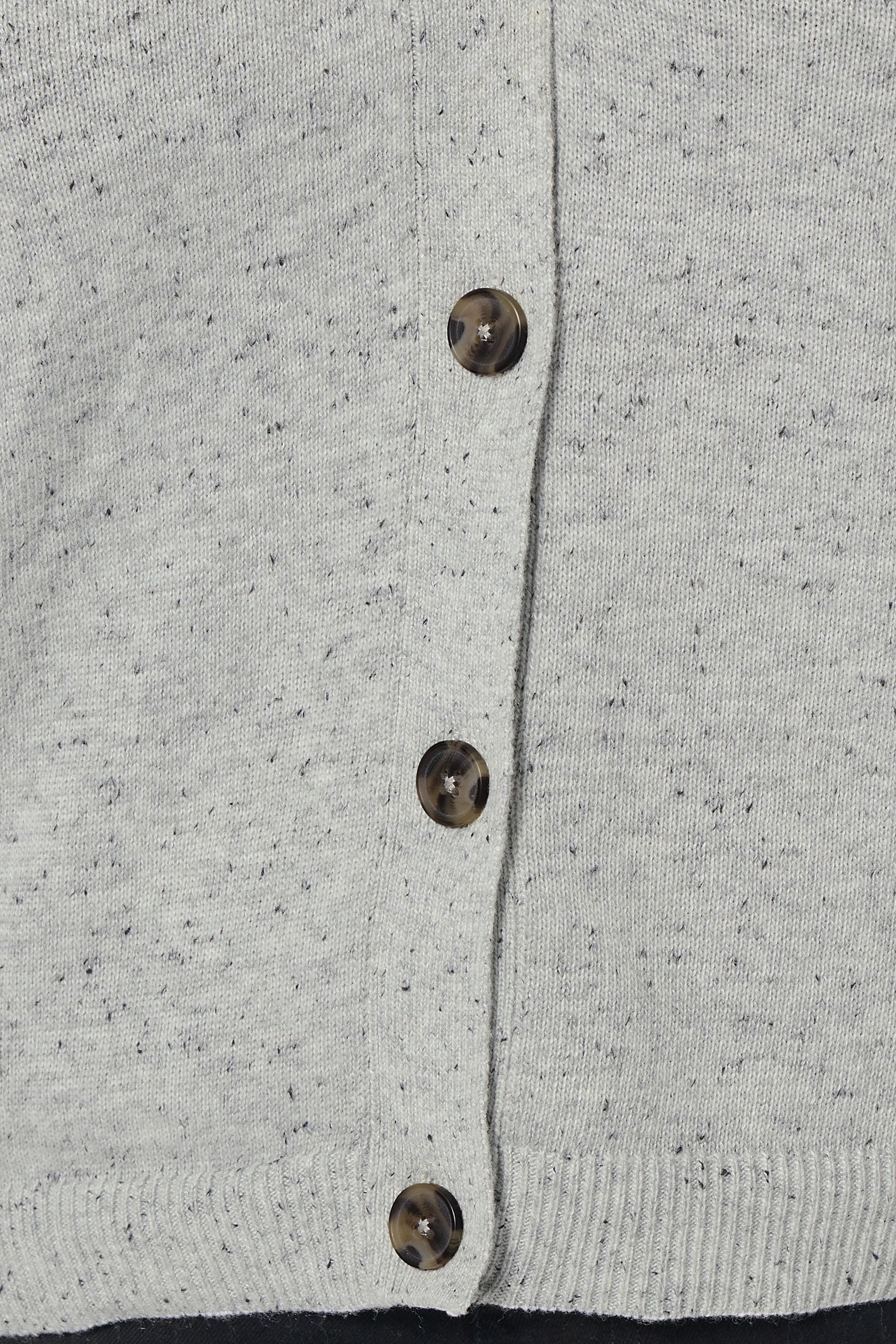 YOURS Plus Size Grey Speckled Button Through Cardigan | Yours Clothing 4