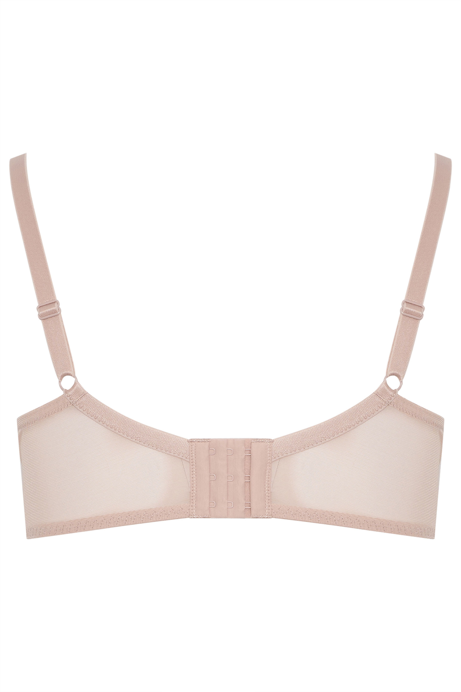 YOURS Curve Blush Pink Lace Trim Underwired Bra | Yours Clothing 6