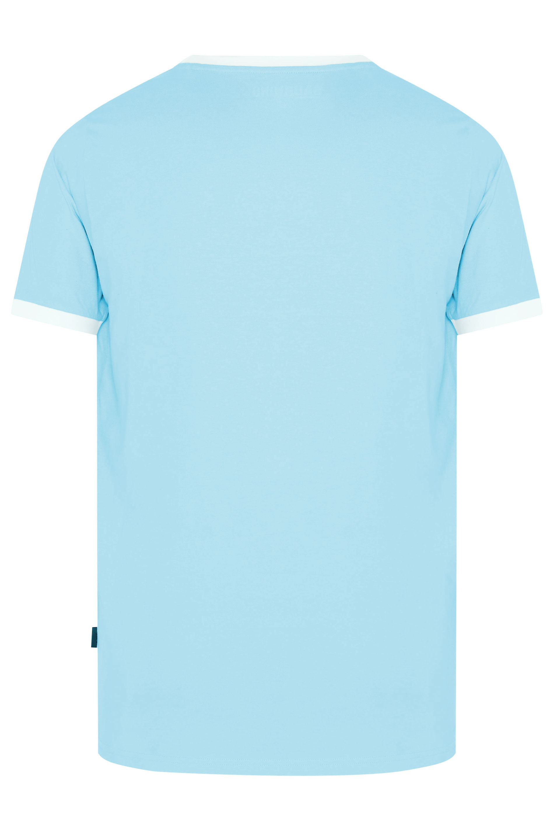 BadRhino Big & Tall Light Blue Extra Long Ringer T-Shirt | BadRhino 6