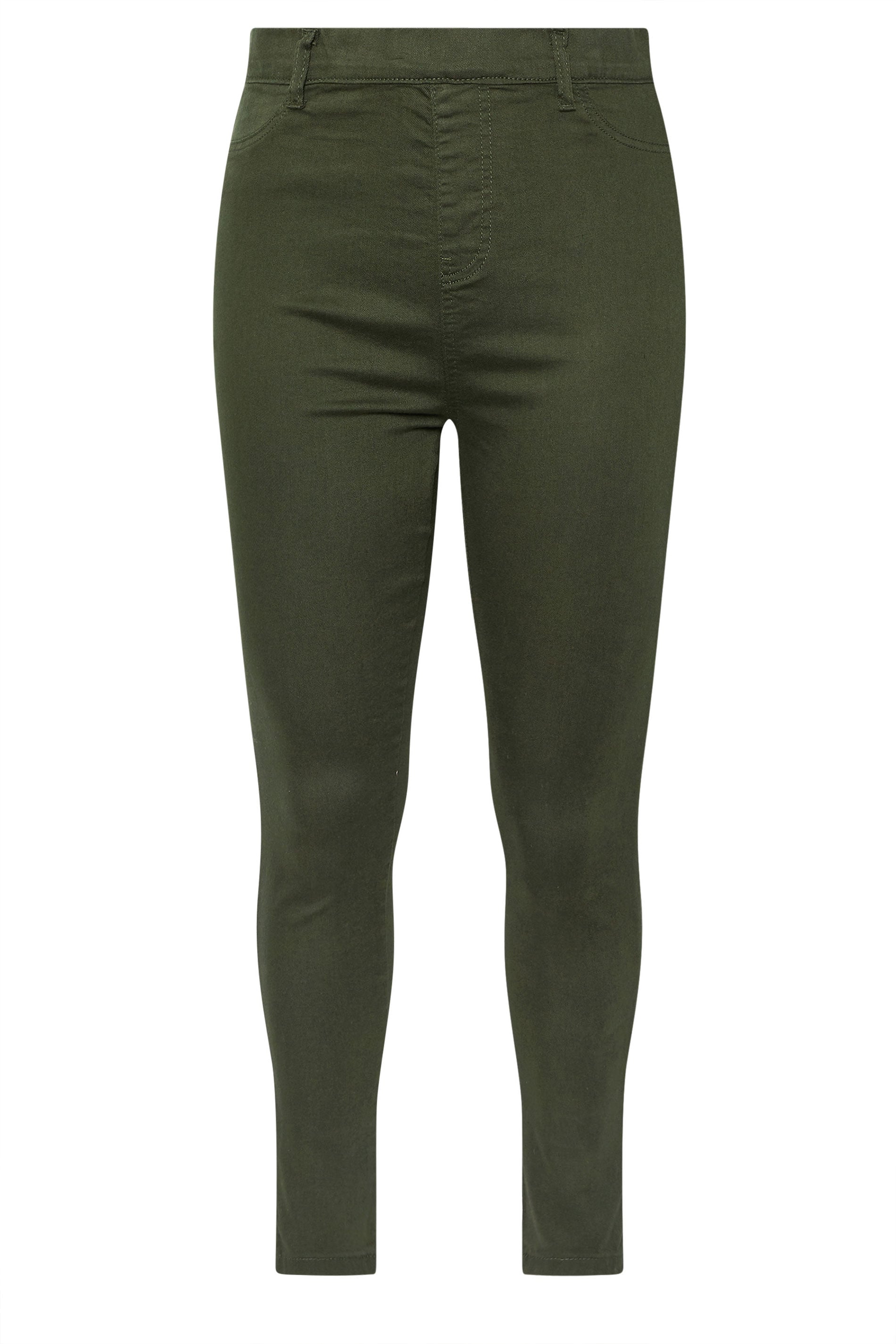 YOURS Plus Size Green GRACE Jeggings | Yours Clothing 5