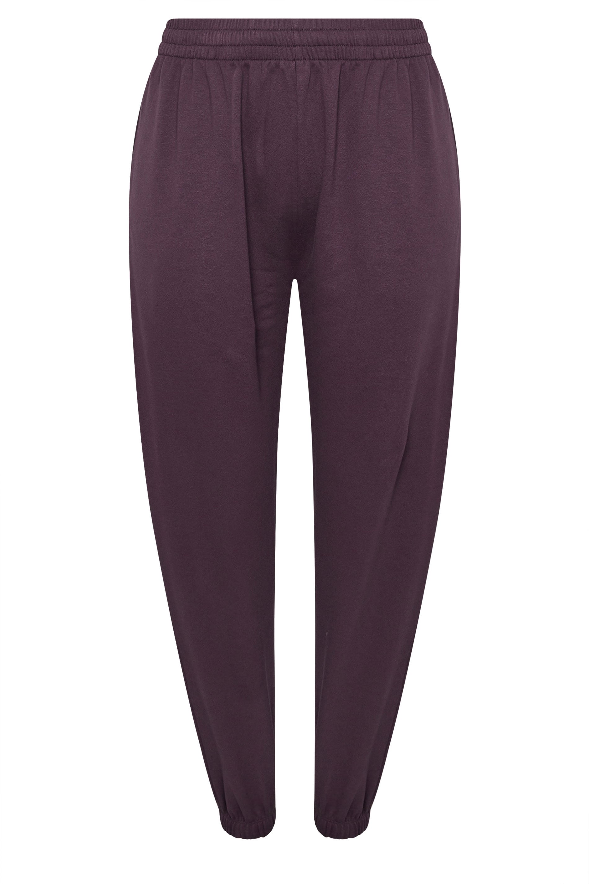 YOURS Plus Size Purple Cuffed Leg Joggers | Yours Clothing 5