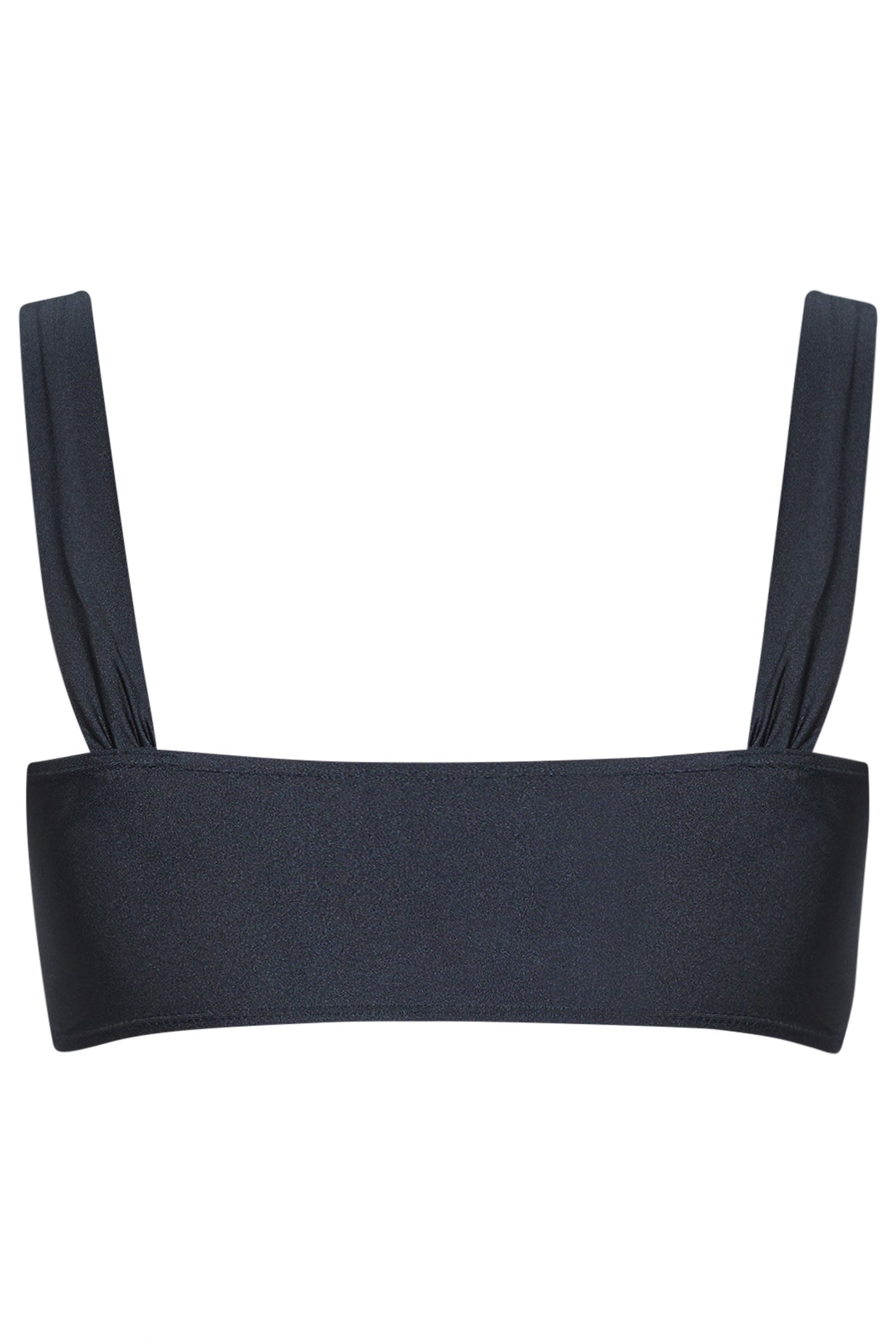 YOURS Plus Size Navy Blue Flower Detail Bikini Top | Yours Clothing 8