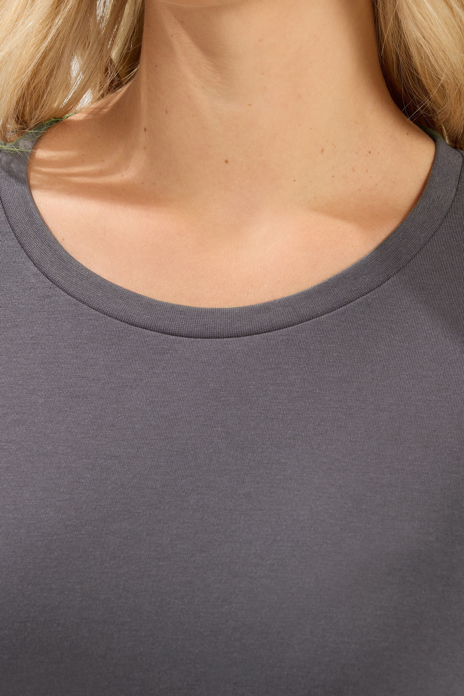 YOURS Plus Size Grey Long Sleeve Core T-Shirt | Yours Clothing 4