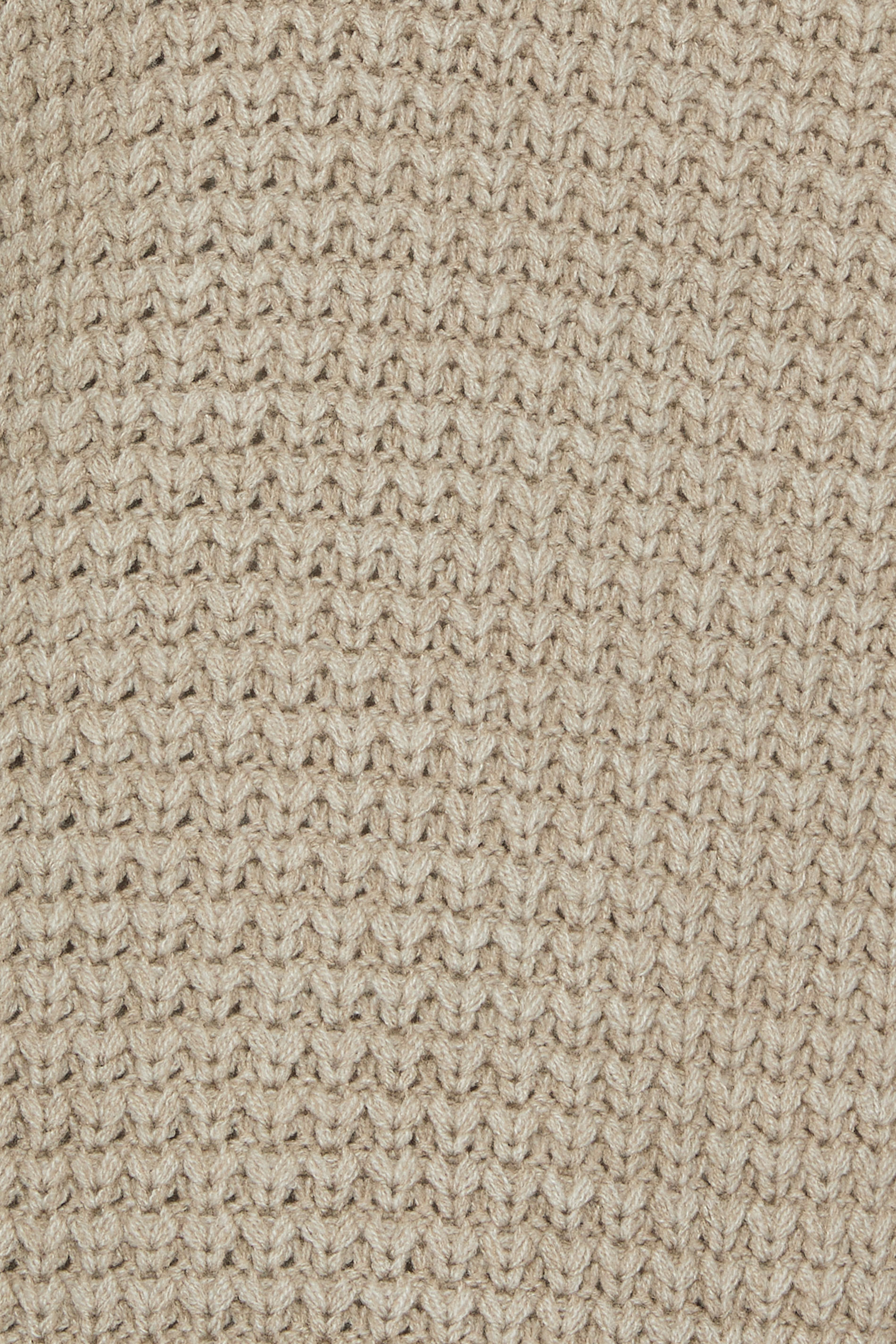 YOURS Plus Size Natural Brown Waffle Knit Jumper | Yours Clothing 7