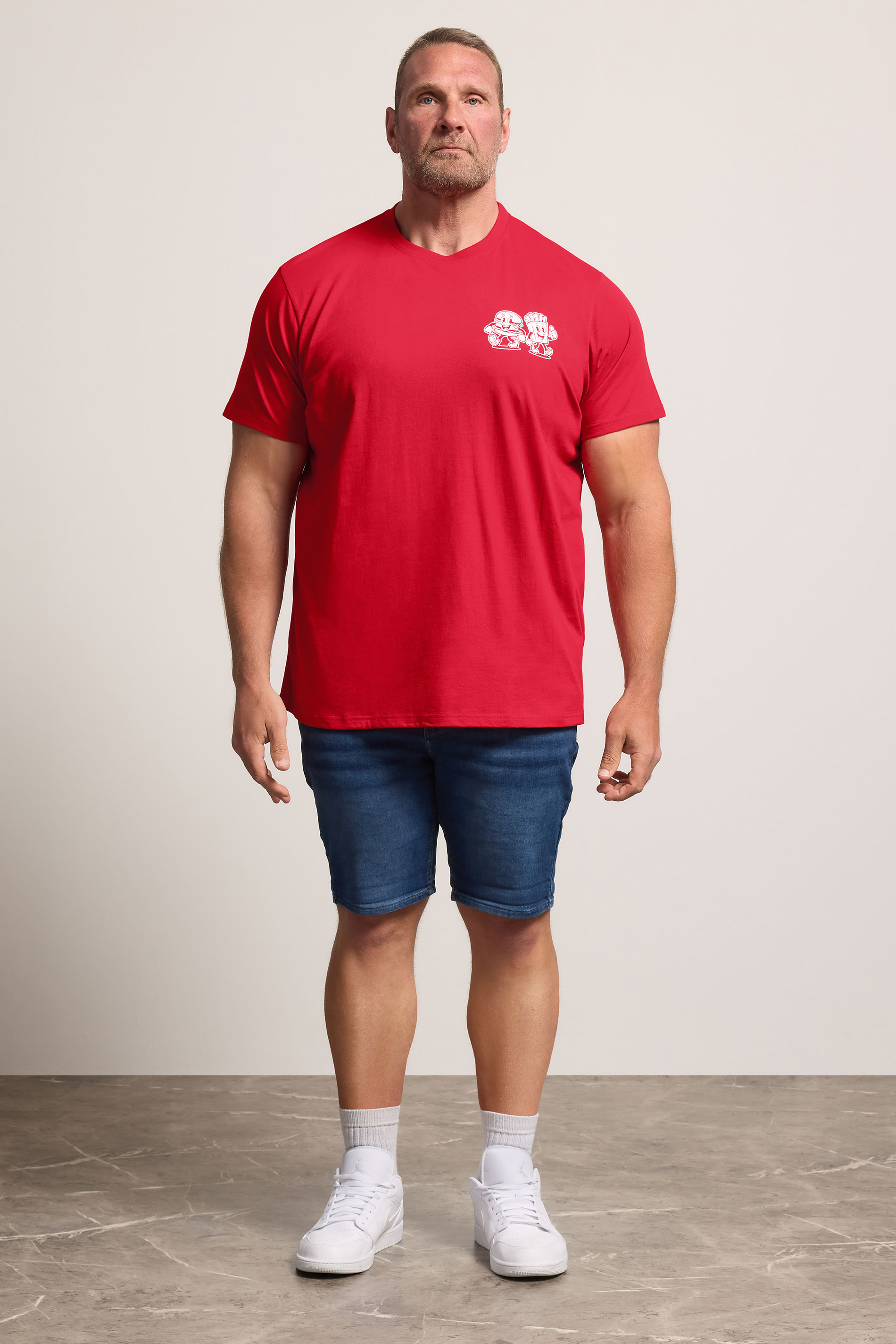 BadRhino Big & Tall Red 'Grill & Chill' T-Shirt | BadRhino 1