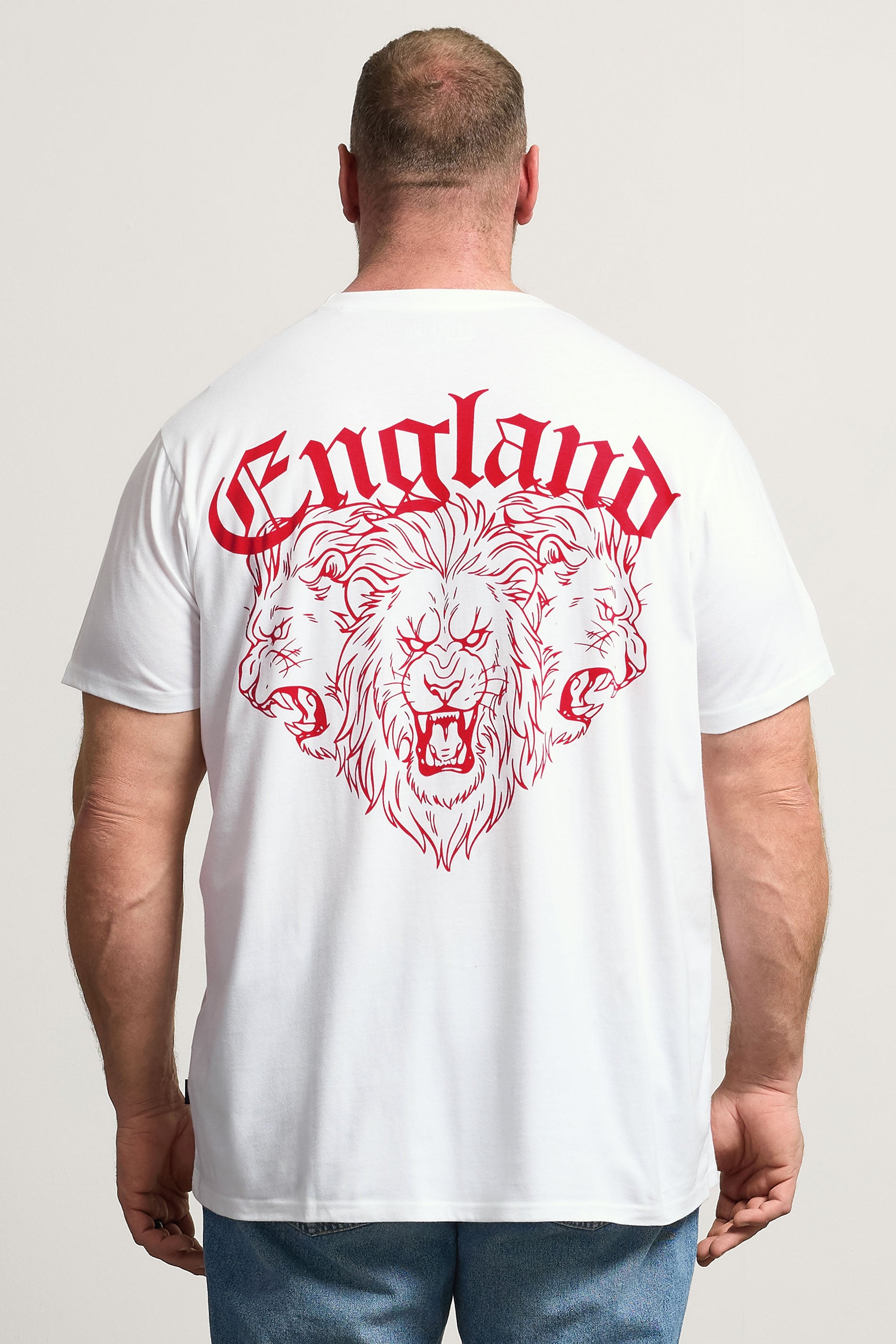 BadRhino Big & Tall White England T-Shirt | BadRhino 4