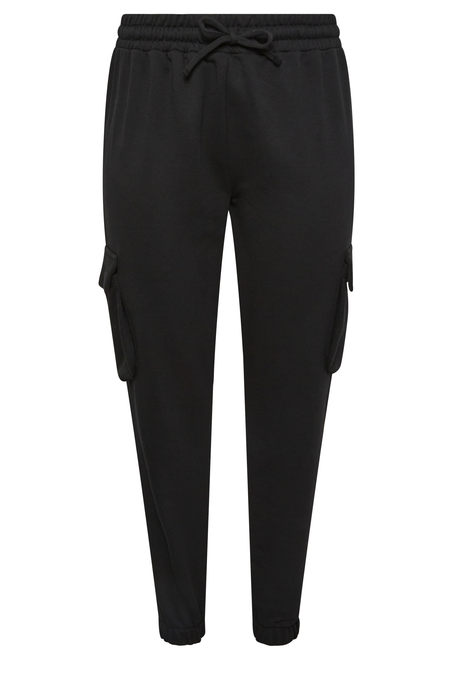 YOURS Plus Size Black Cargo Joggers | Yours Clothing 5