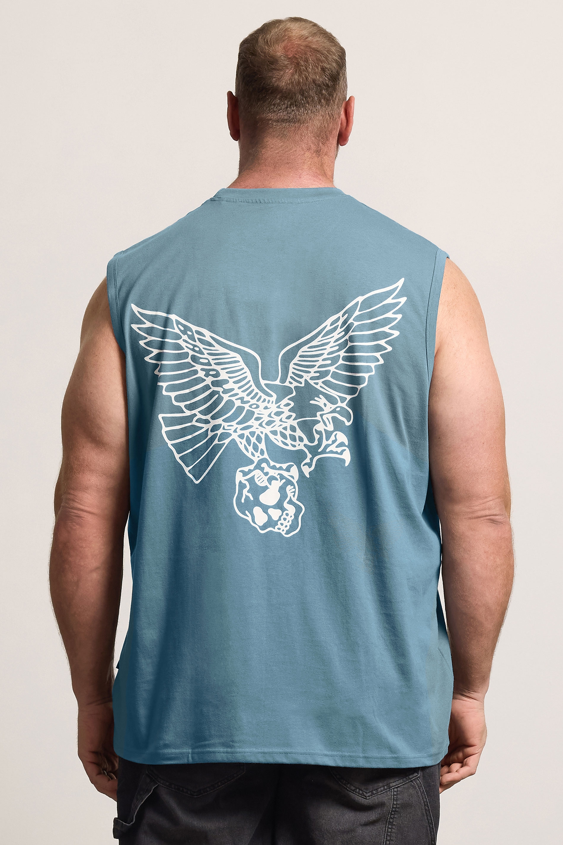 BadRhino Big & Tall Blue Eagle Graphic Muscle Vest | BadRhino 2