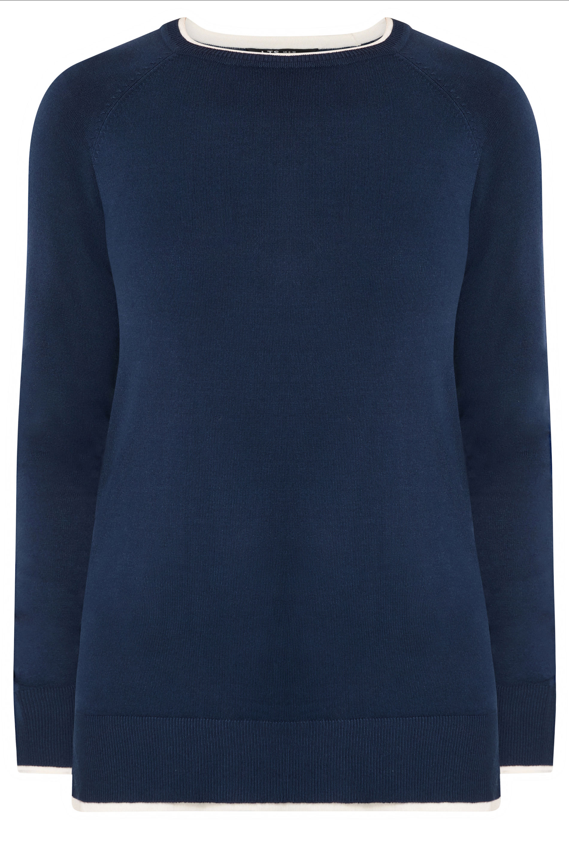 LTS Tall Women's Navy Blue Layered Knitted Jumper | Long Tall Sally 5
