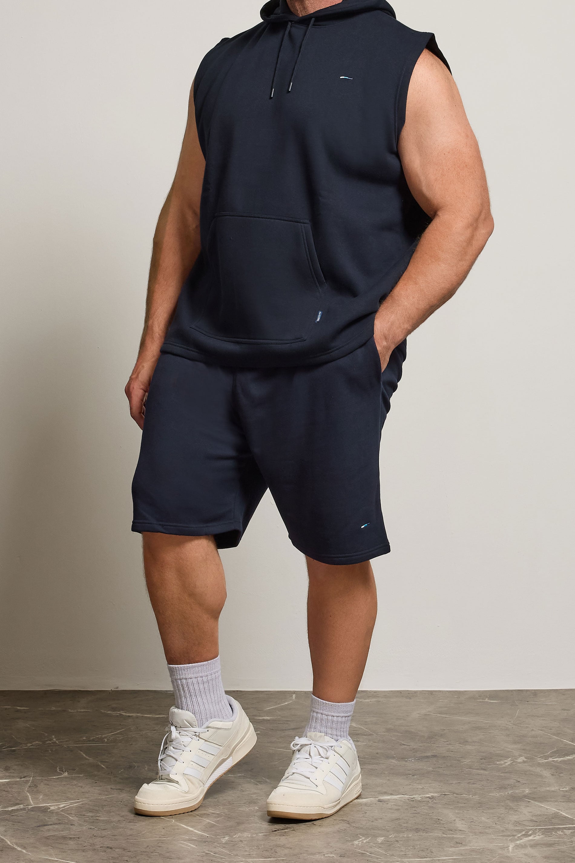 BadRhino Navy Blue Essential Jogger Shorts | BadRhino 3