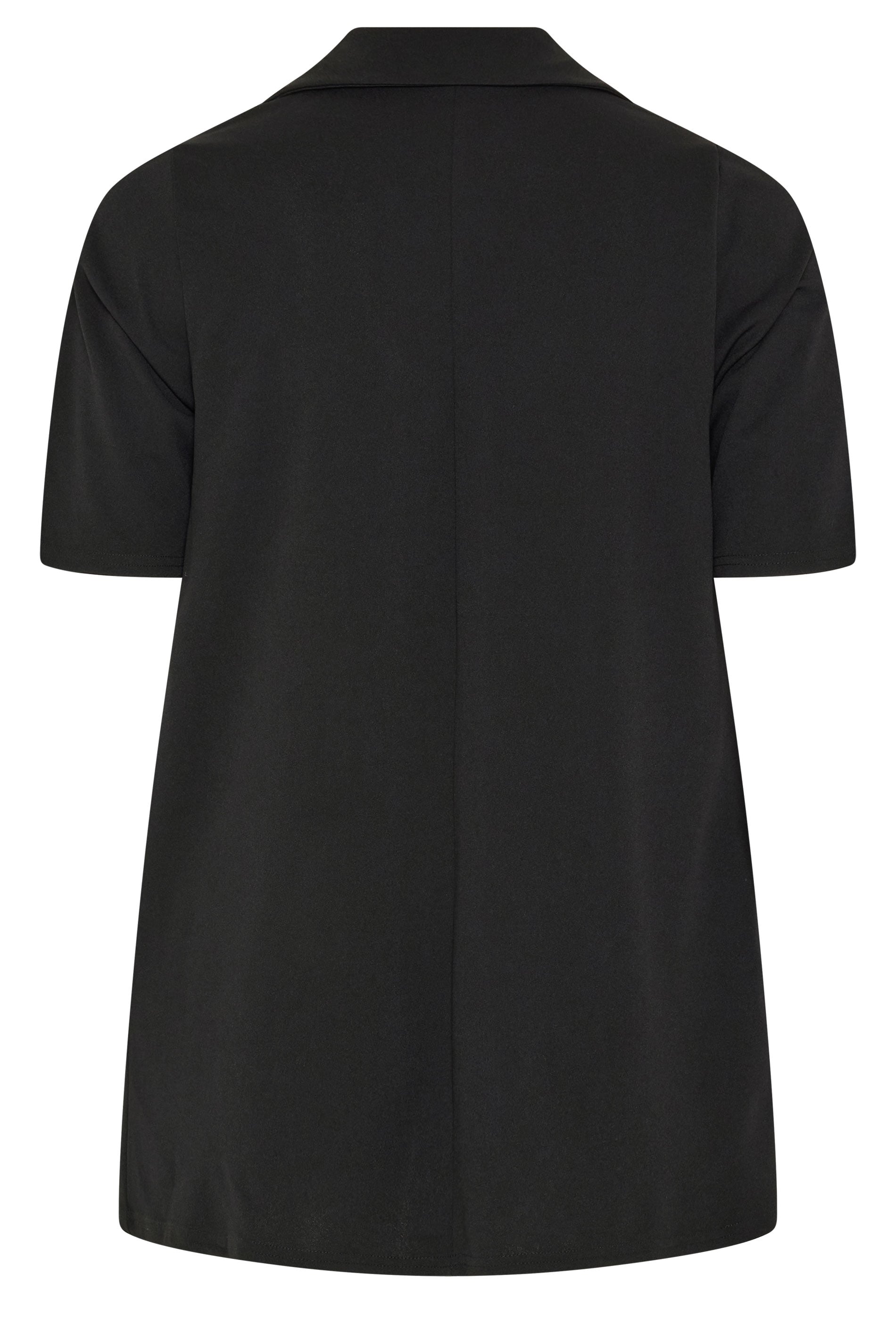 YOURS Plus Size Black Short Sleeve Blazer | Yours Clothing 7
