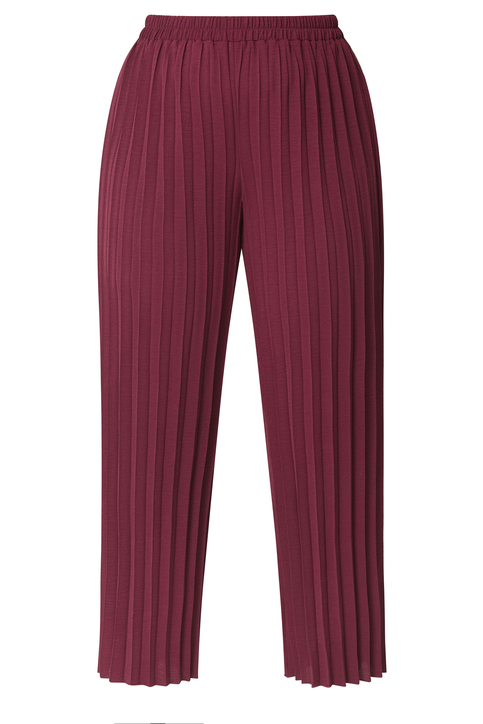 YOURS LONDON Plus Size Purple Pleated Trousers | Yours Clothing 5